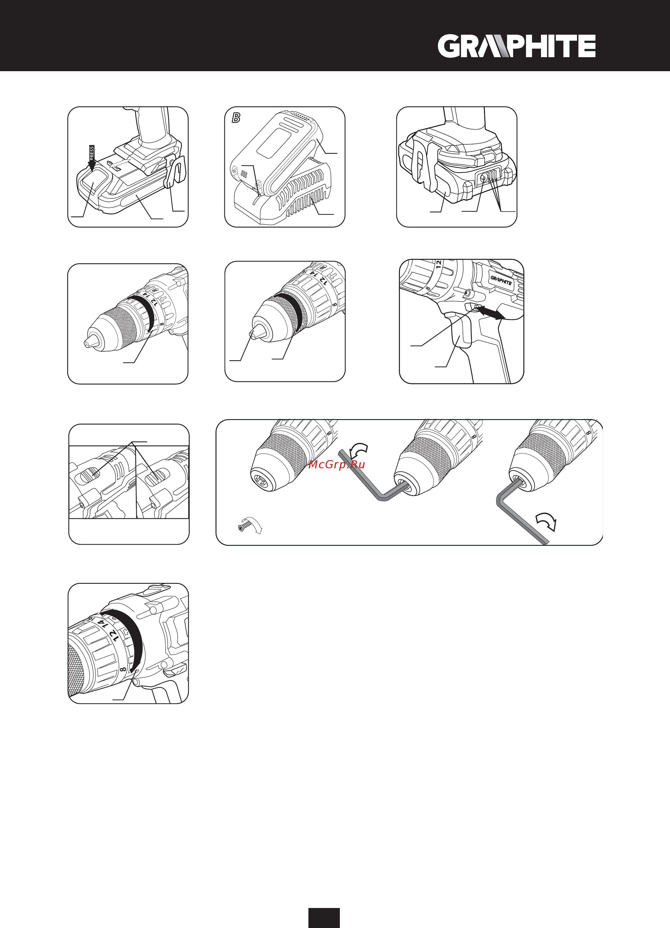 GRAPHITE 58G010 Инструкция по эксплуатации онлайн [5/104] 320654