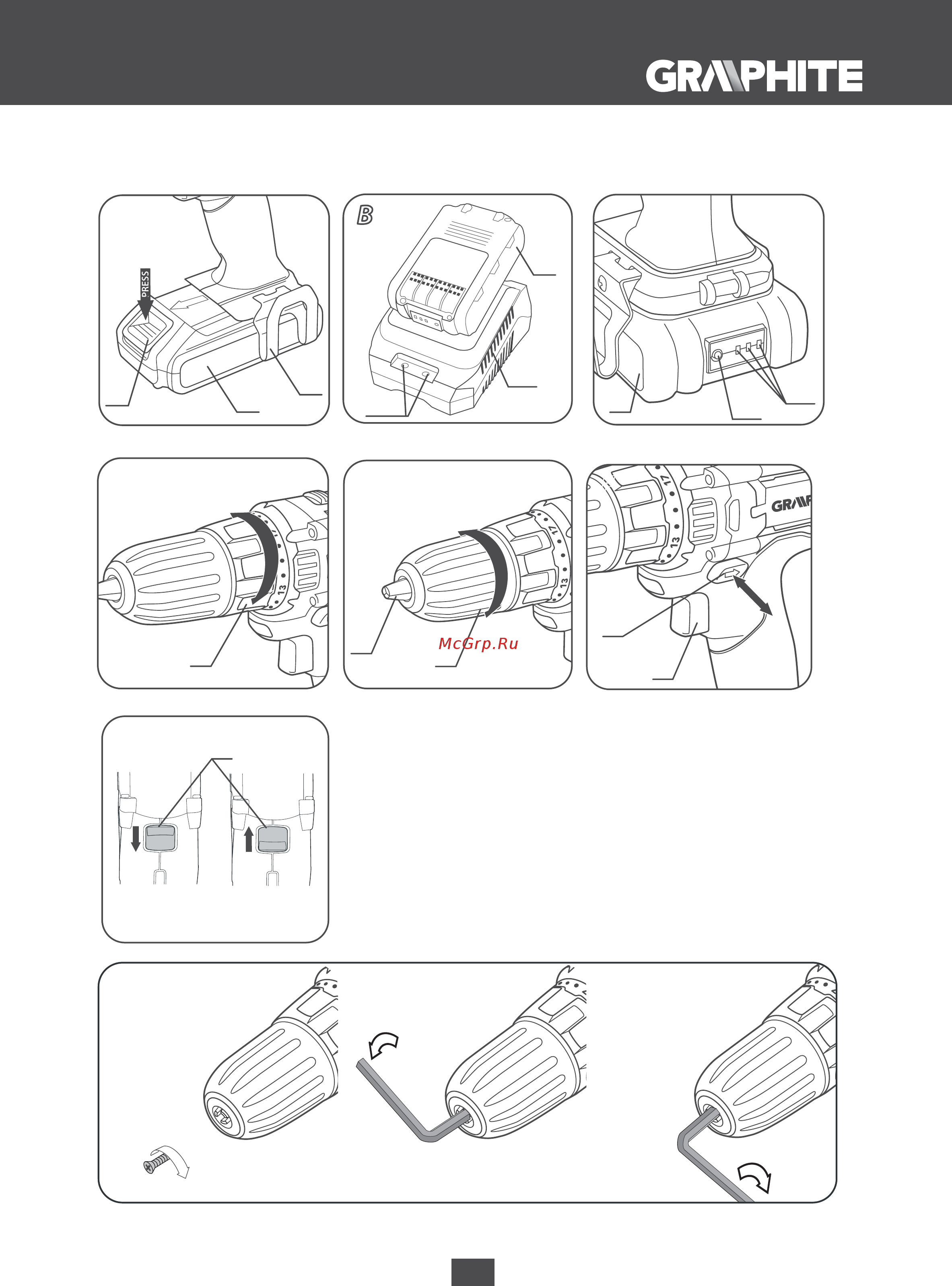 GRAPHITE 58G225 Инструкция по эксплуатации онлайн [5/144] 320662