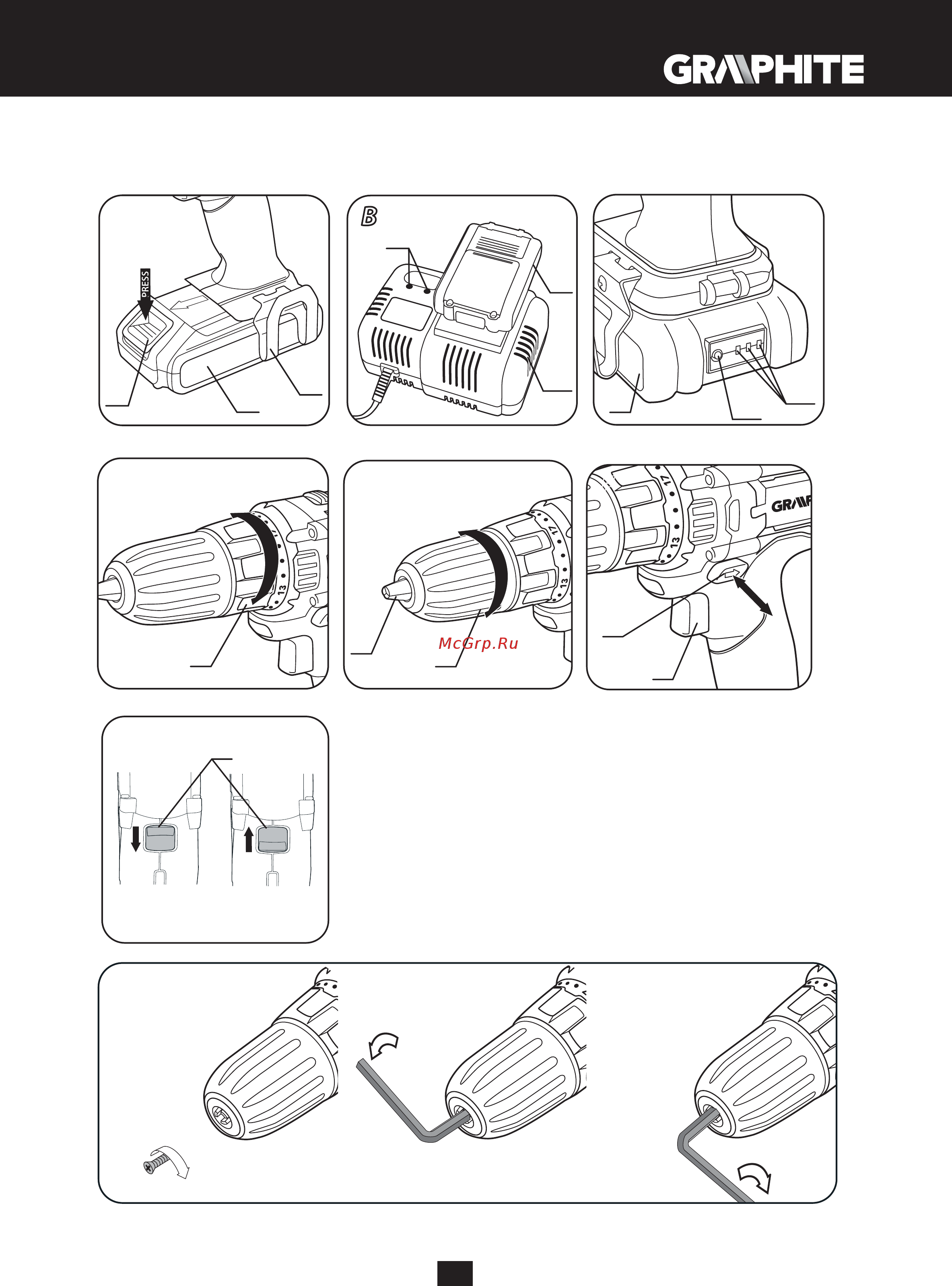 GRAPHITE 58G211 Инструкция по эксплуатации онлайн [5/156] 320665