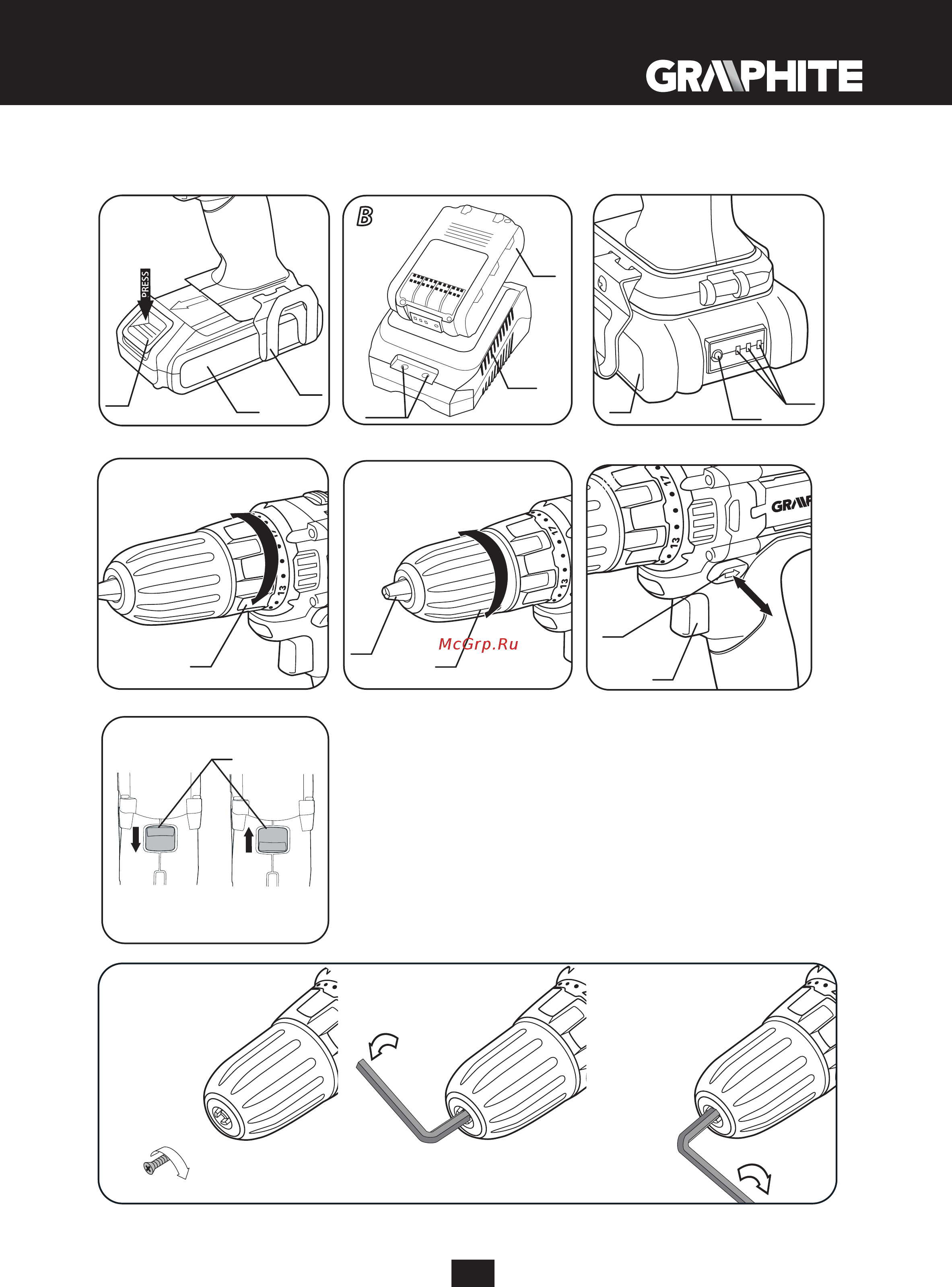 GRAPHITE 58G218 Инструкция по эксплуатации онлайн [5/140] 320667