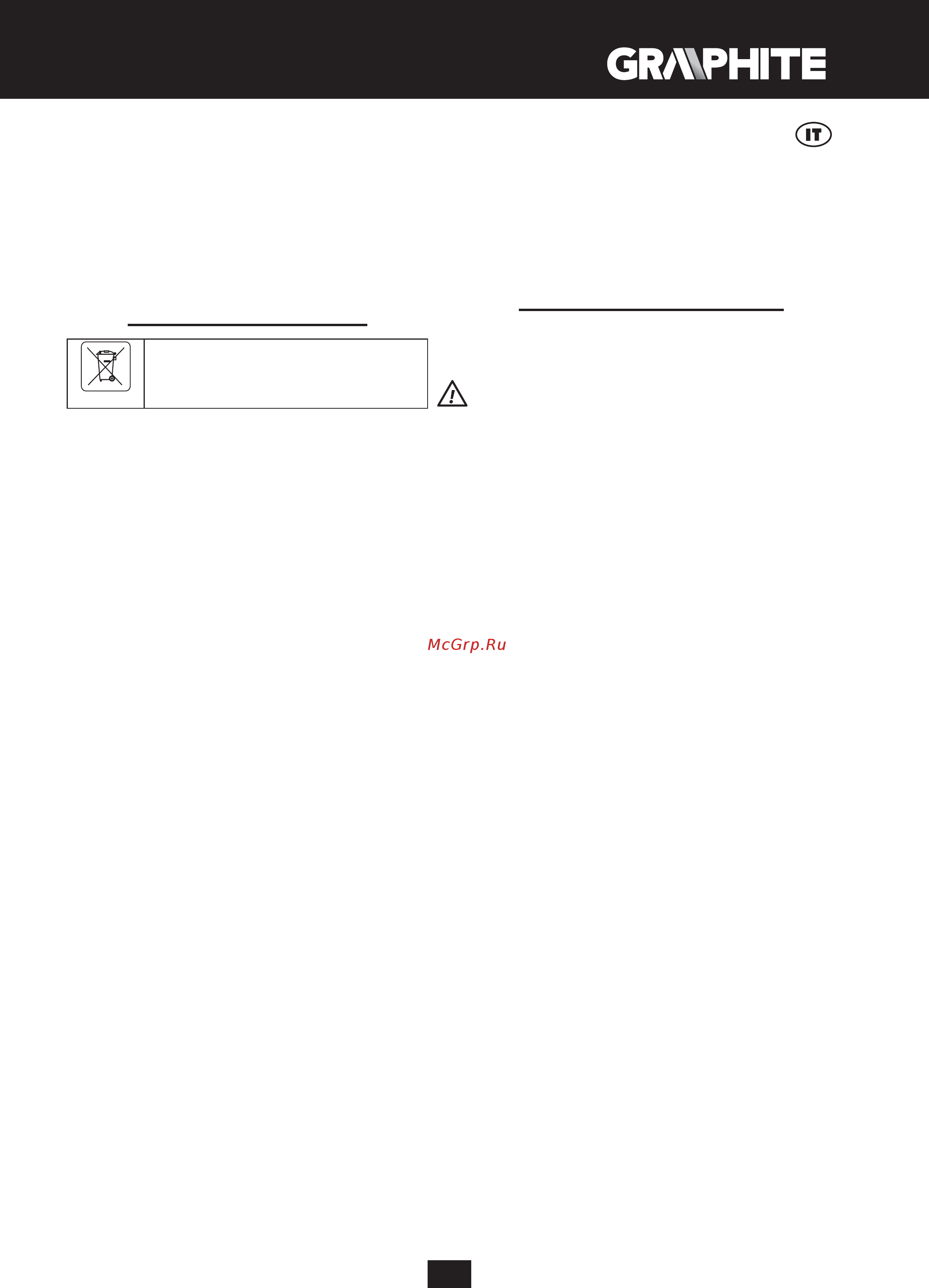 GRAPHITE 58G491 [87/100] Traduzione delle istruzioni originali sega circolare 58g491
