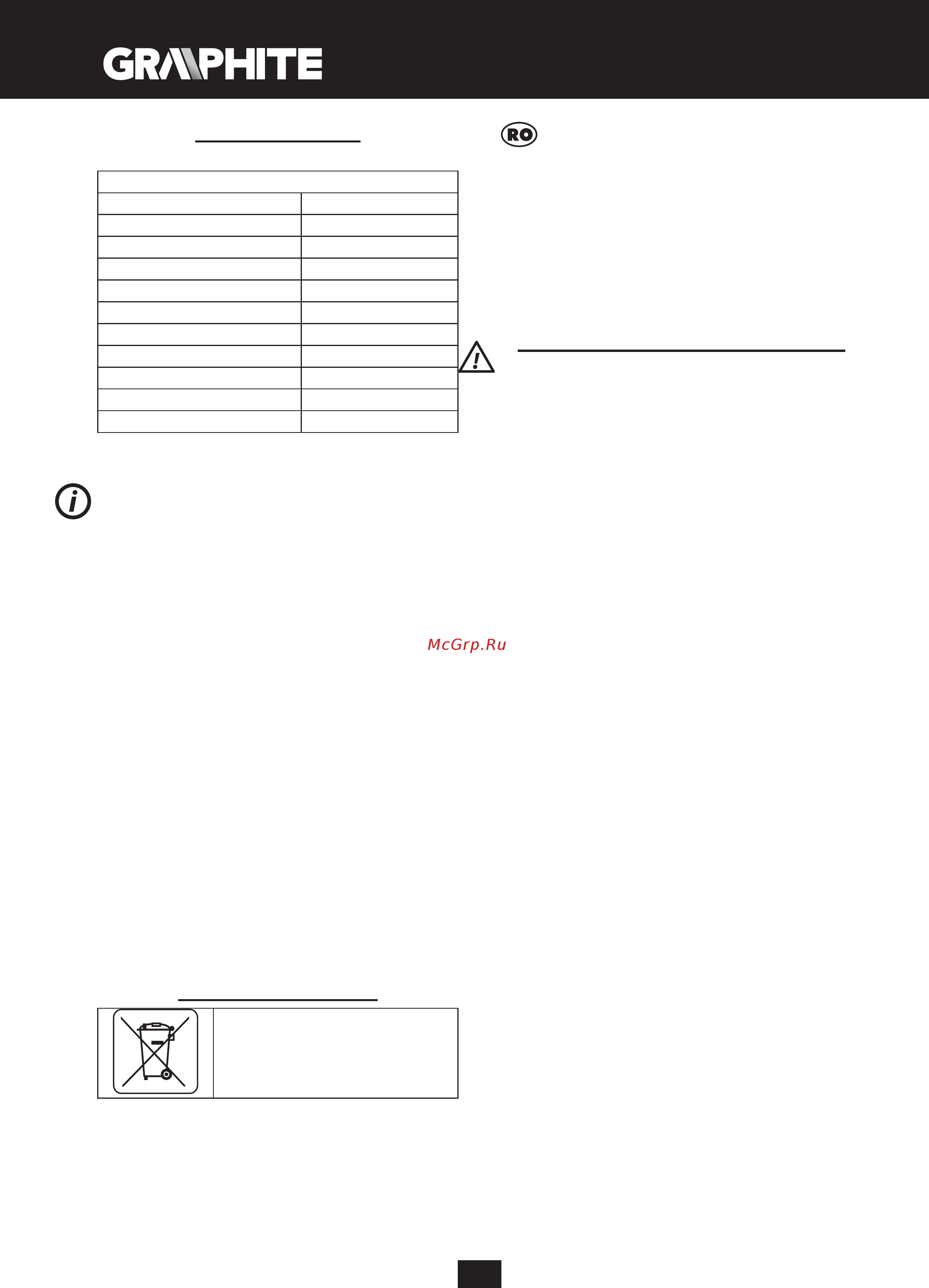 GRAPHITE 59G120 [40/116] Traducere a instrucţiunilor originale polizor unghiular 59g120