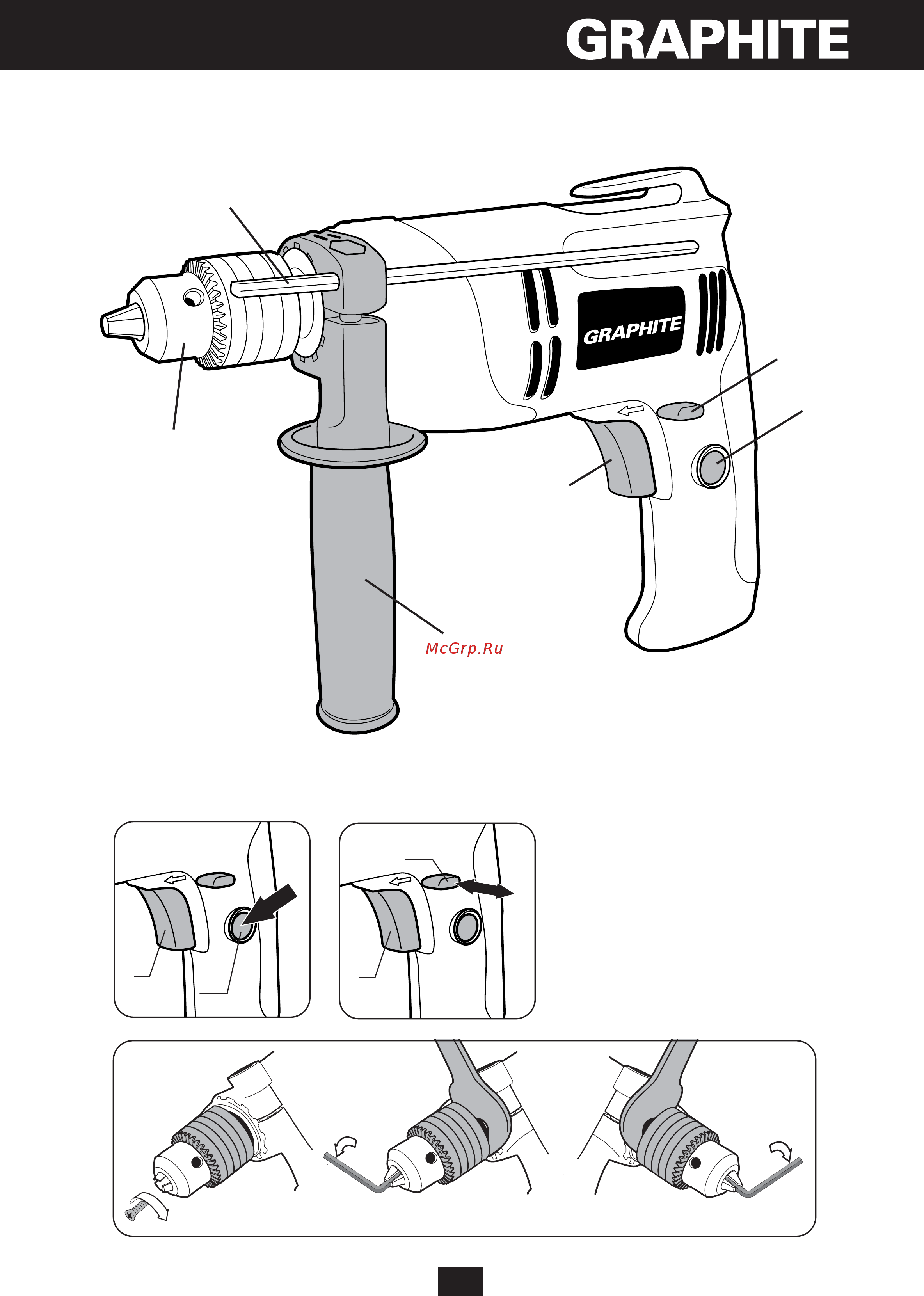 GRAPHITE 58G601 Инструкция по эксплуатации онлайн [3/80] 320690
