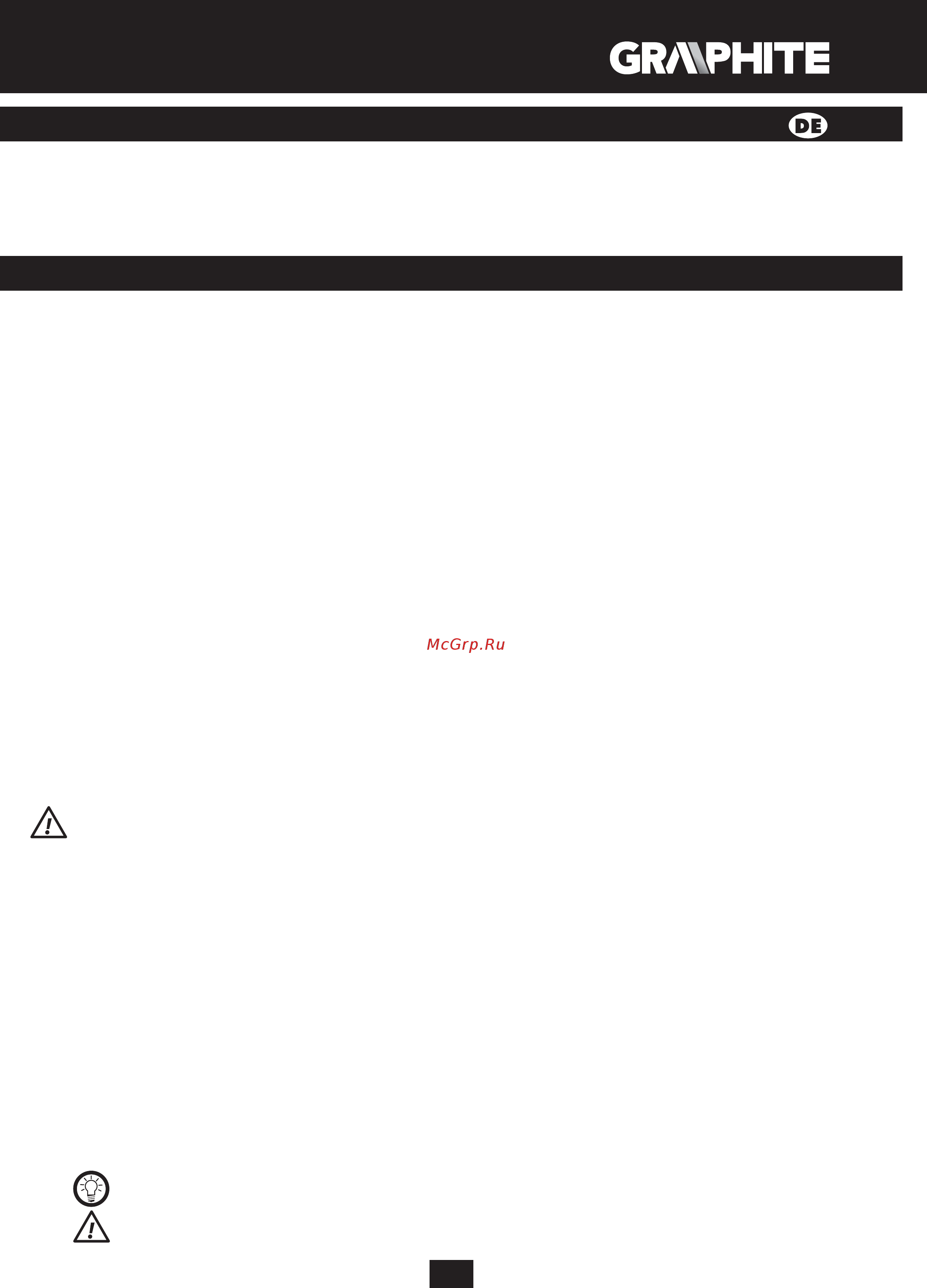 GRAPHITE 58G718 [15/88] Detaillierte sicherheitsvorschriften