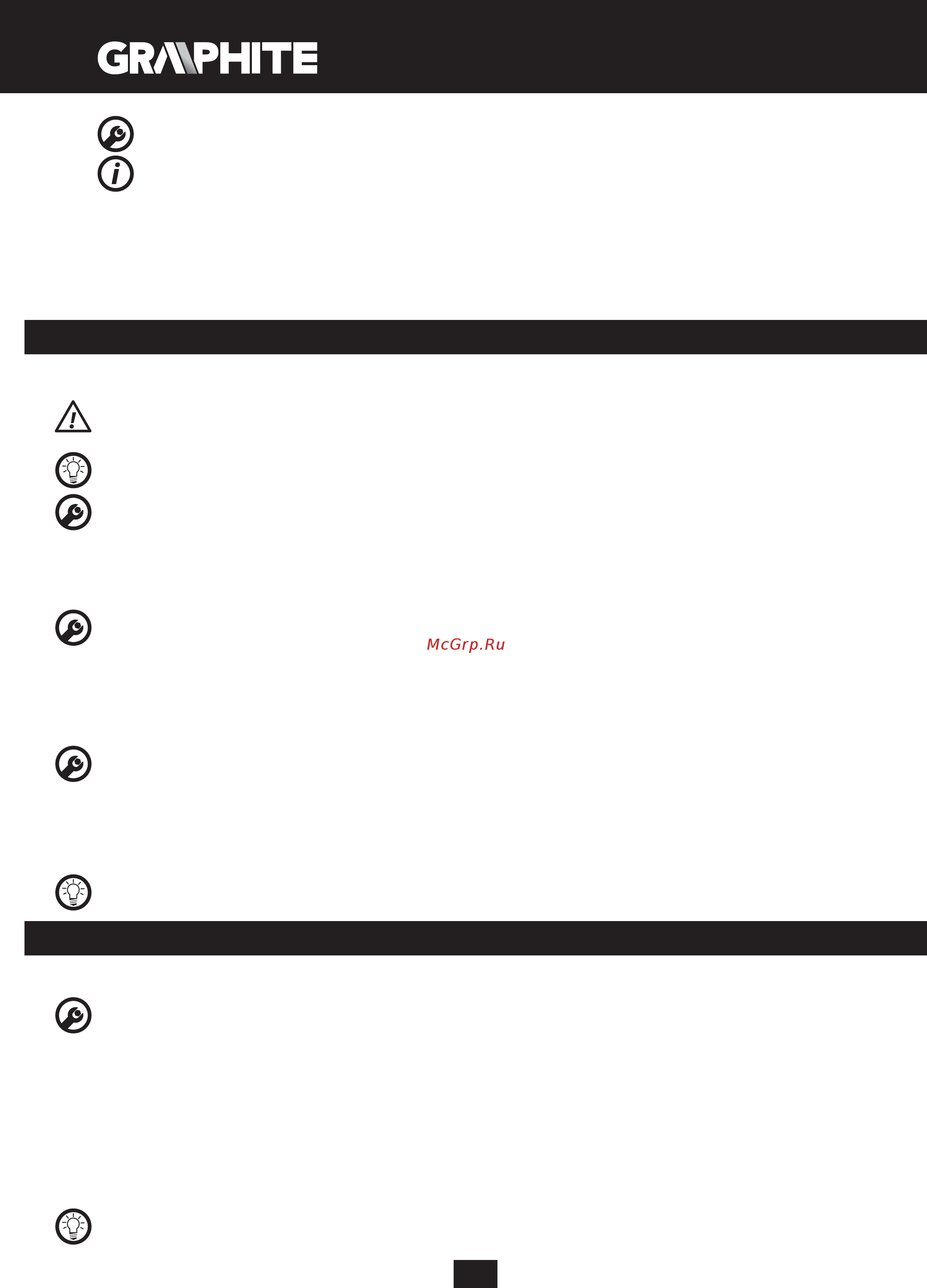 GRAPHITE 58G718 [16/88] Betriebsvorbereitung