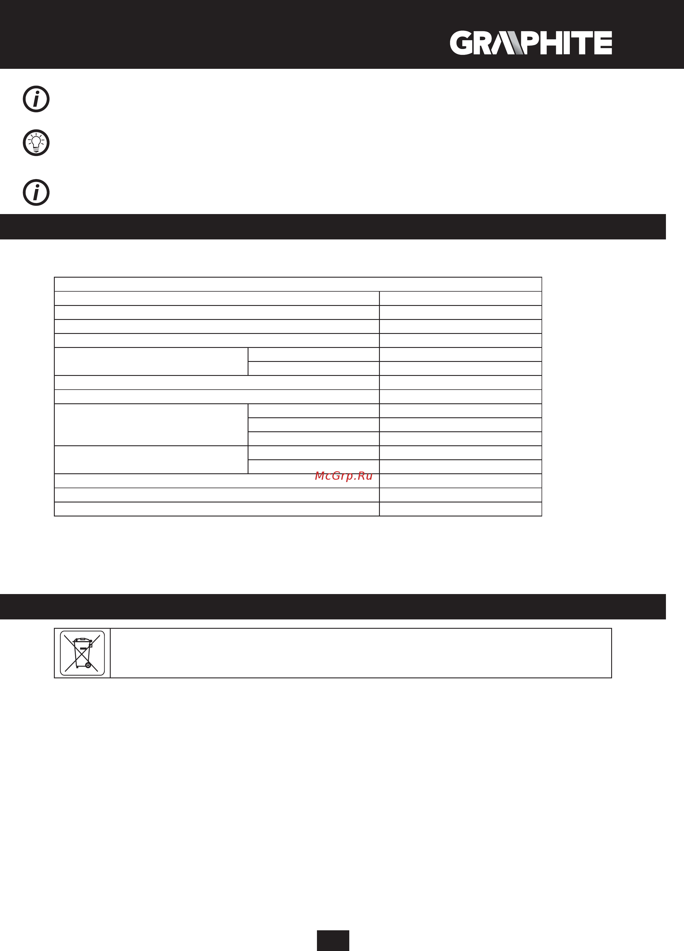 GRAPHITE 58G718 [69/88] Zaštita okoliša