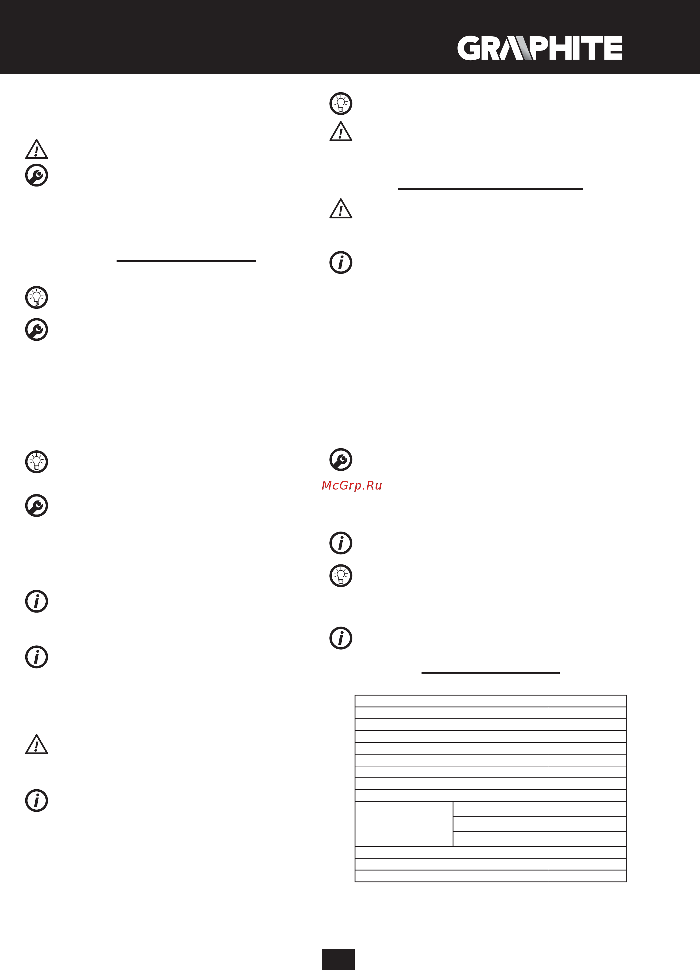 GRAPHITE 58G735 [35/64] Darbas ir nustatymai