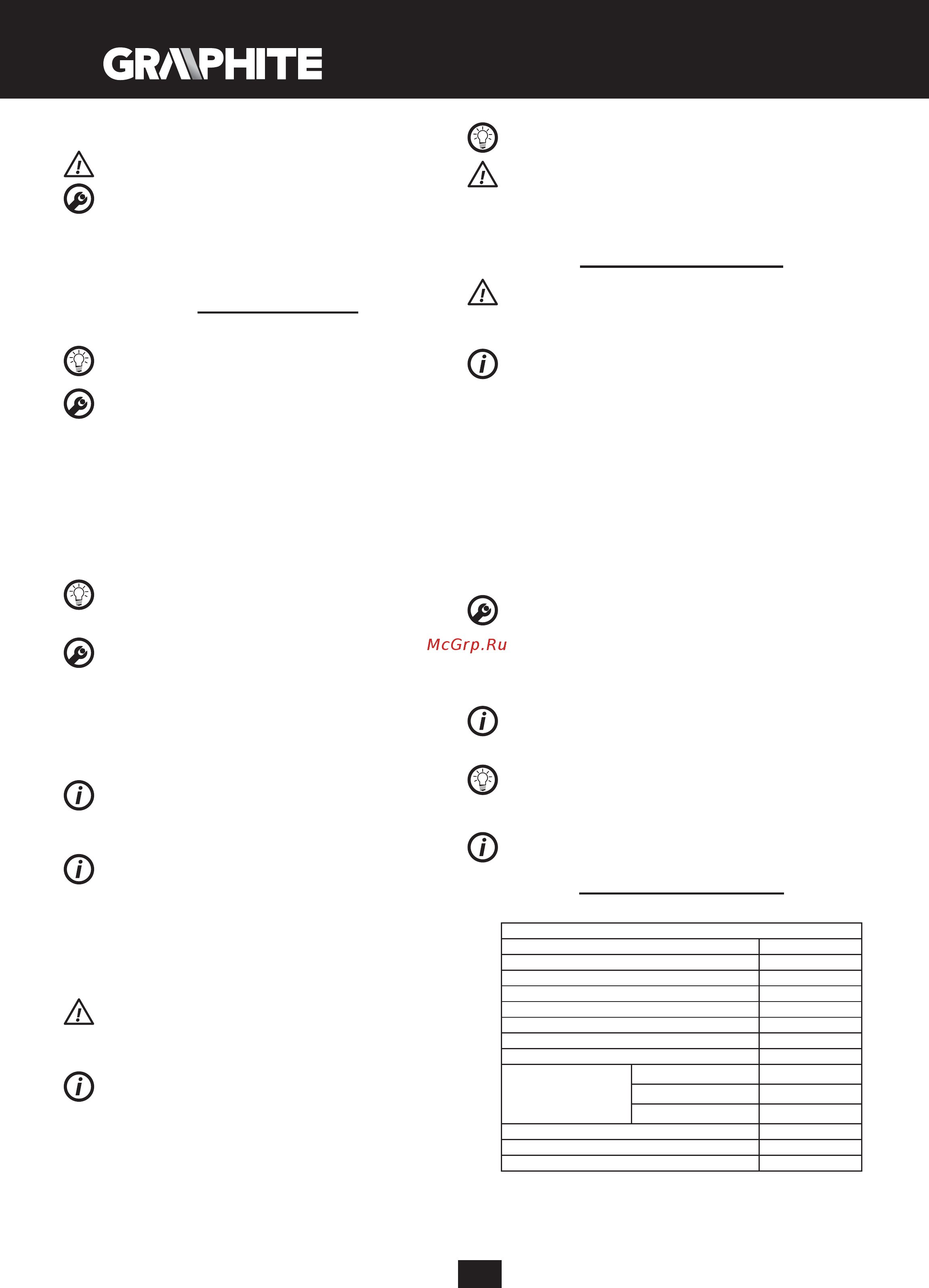 GRAPHITE 58G735 [40/64] Töö seadistamine