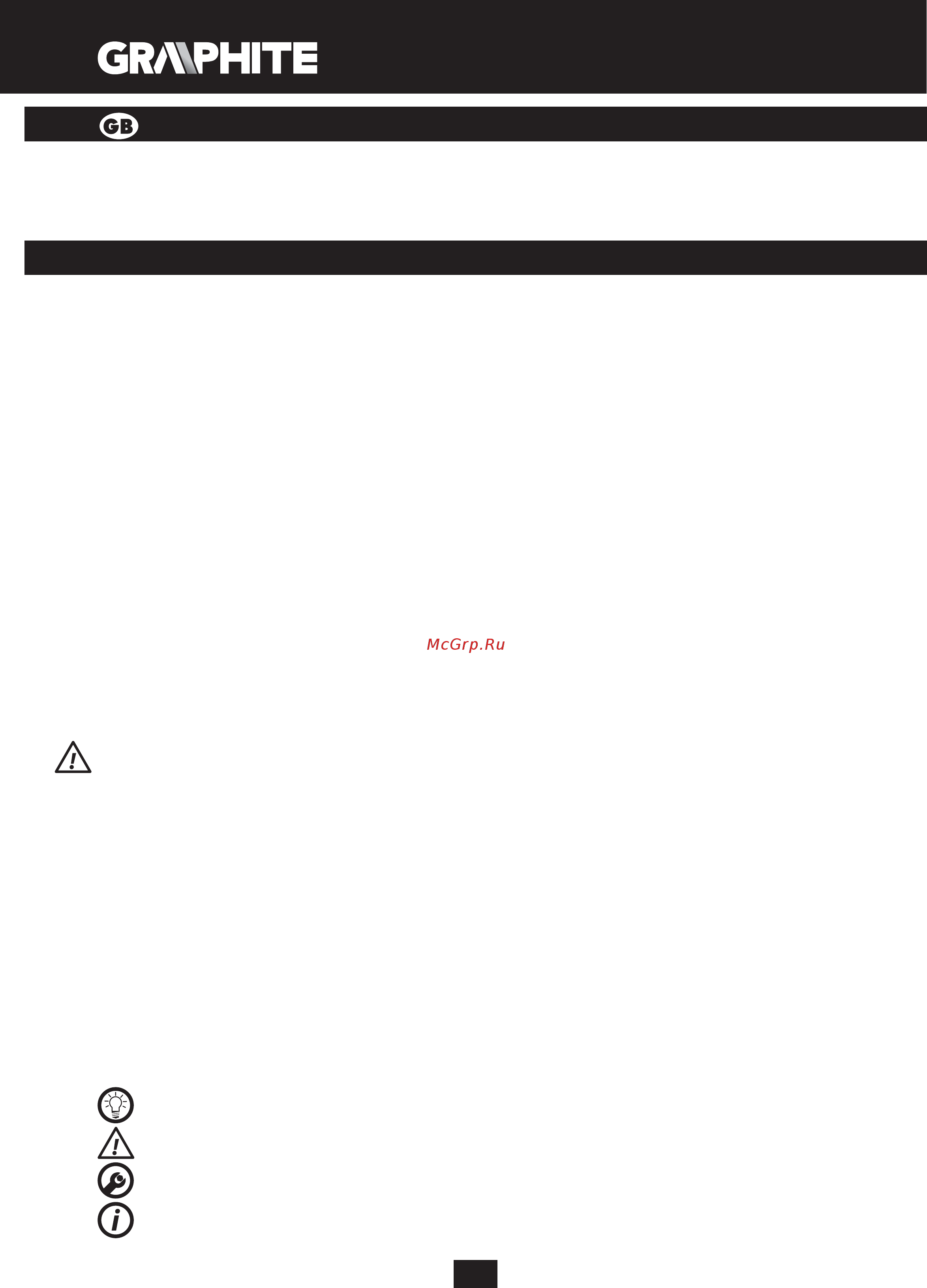GRAPHITE 58G788 [10/84] Detailed safety regulations