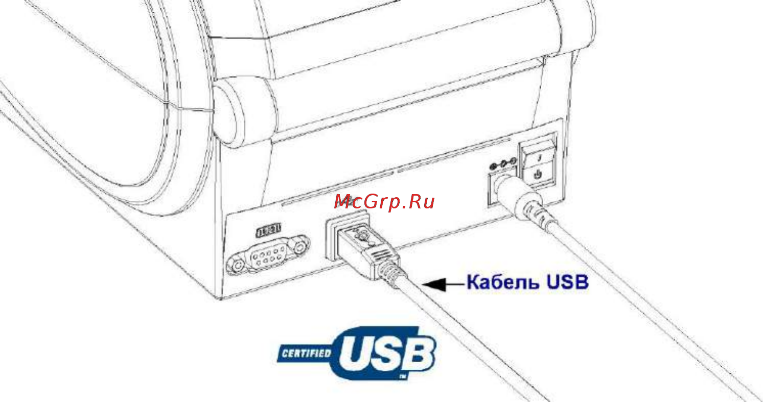 Zebra GX-420 T / D [30/90] Требования к интерфейсу usb
