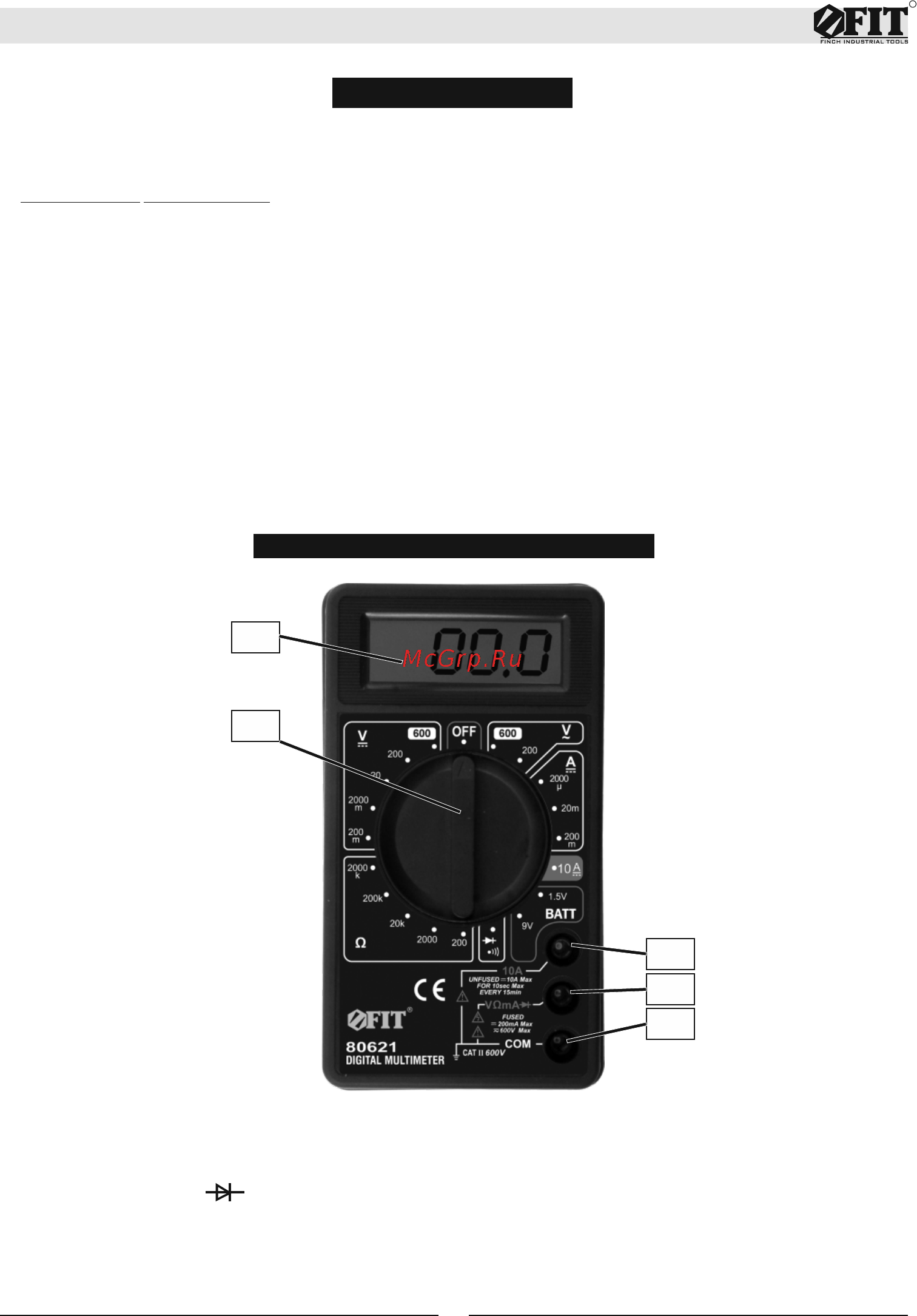 Fit 80621 [3/12] Инструкция по эксплуатации