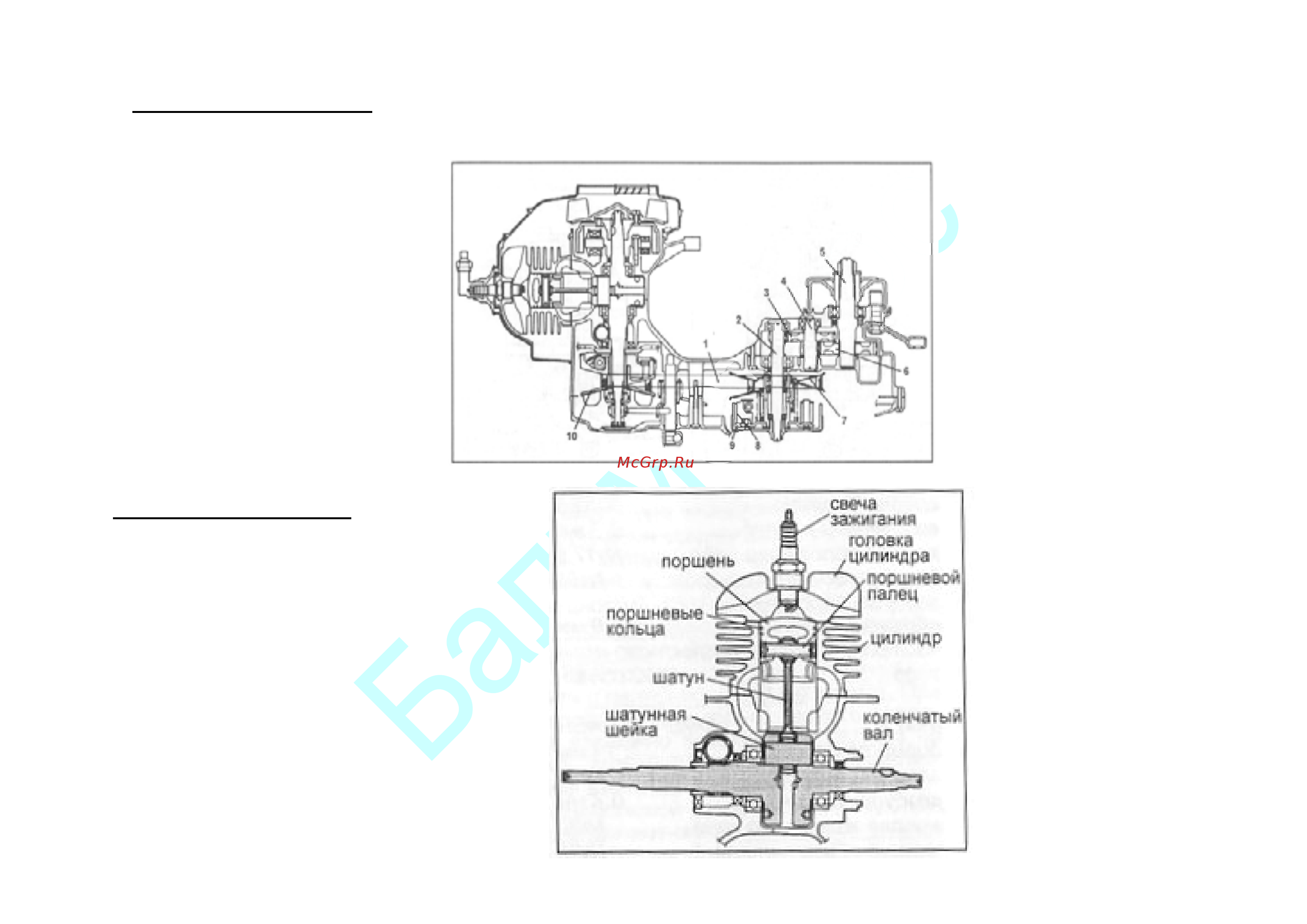 Baltmotors Hiker 50 DD Sport [6/84] Общий вид двигателя 2т