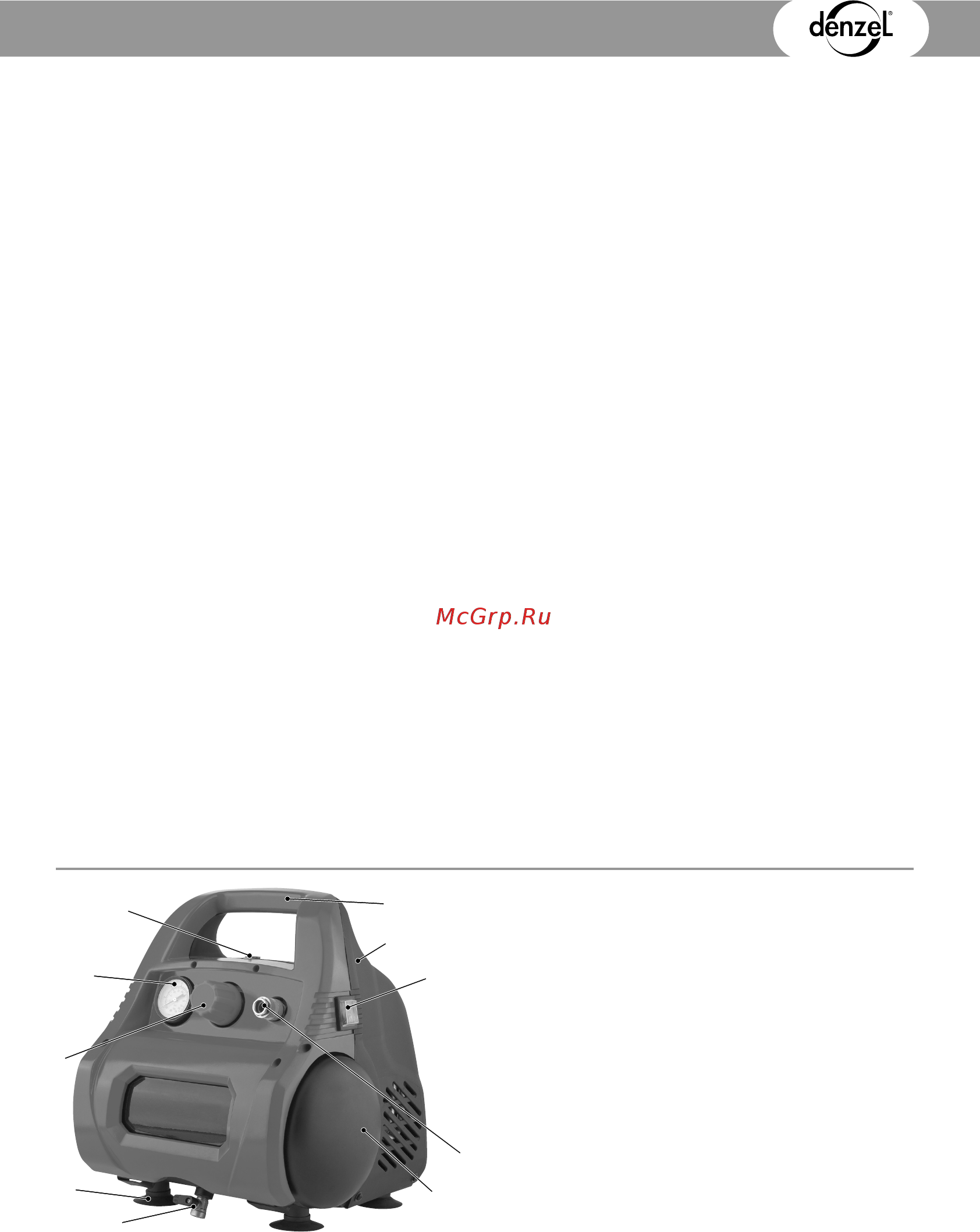 Denzel PC 1/6-180 (58057) [5/12] Oil free air compressor