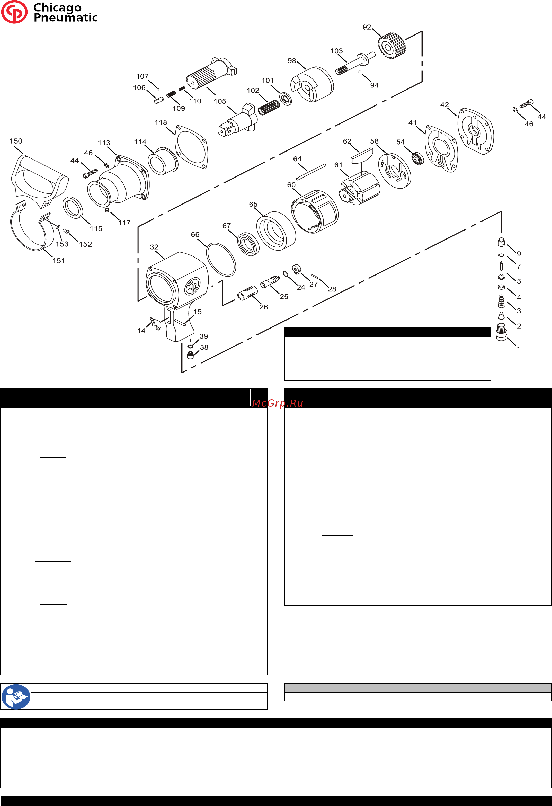 Chicago Pneumatic CP0611P RLS Буклет онлайн