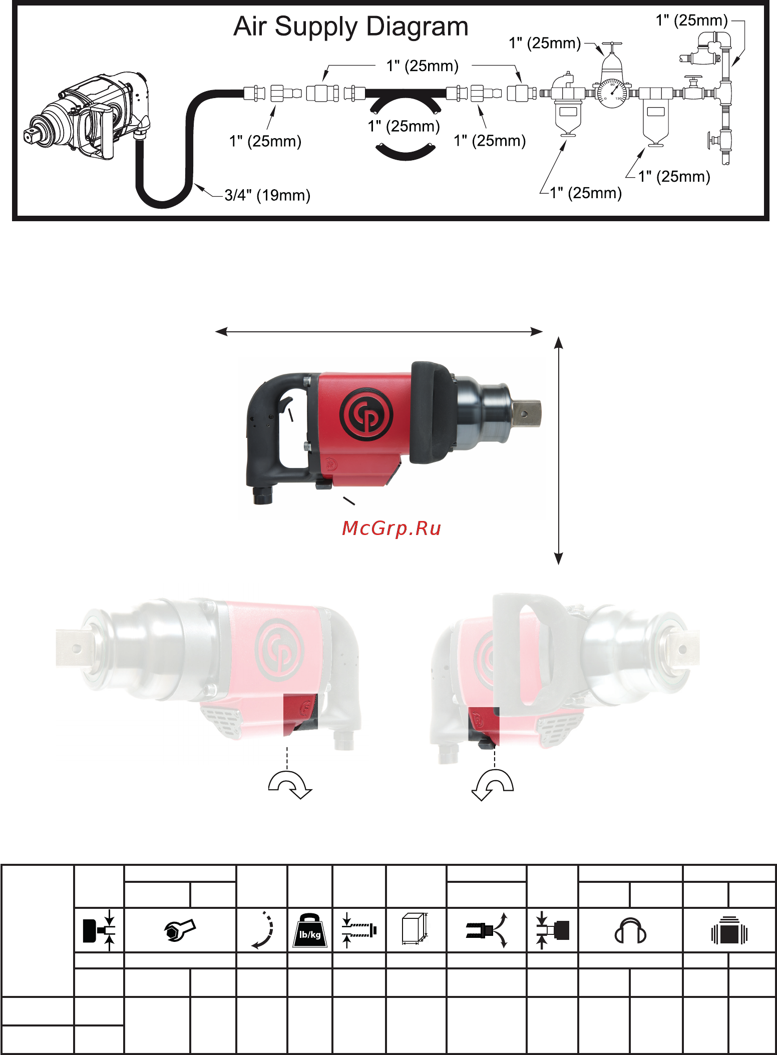 Chicago Pneumatic CP6120-D35L [2/32] Air diagram
