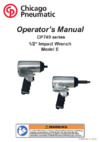Chicago Pneumatic CP749-2 Инструкция по эксплуатации