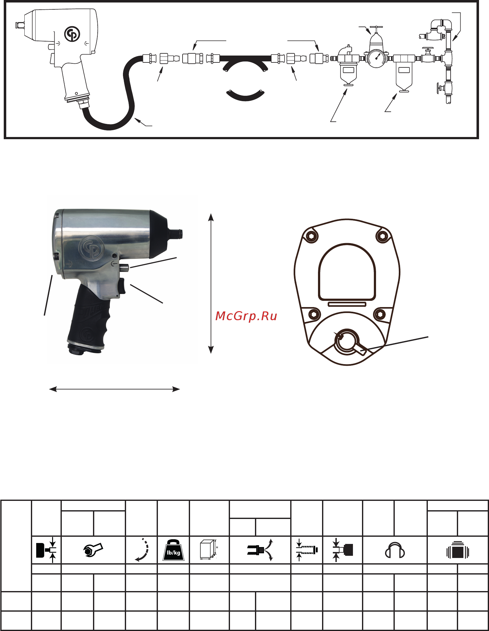 Chicago Pneumatic CP749 Kit [2/36] Air diagram