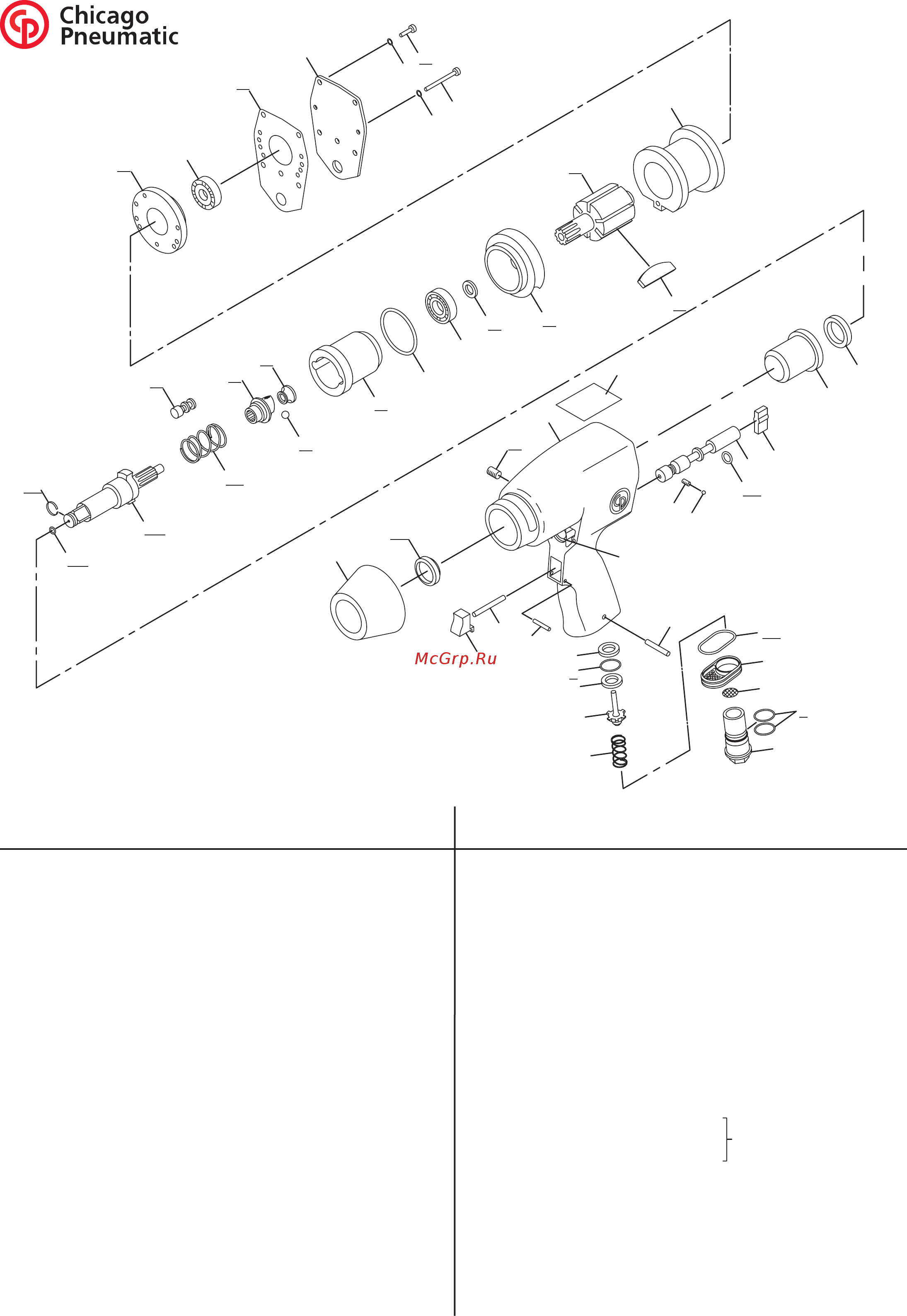 Chicago Pneumatic CP7620KIT Схема онлайн