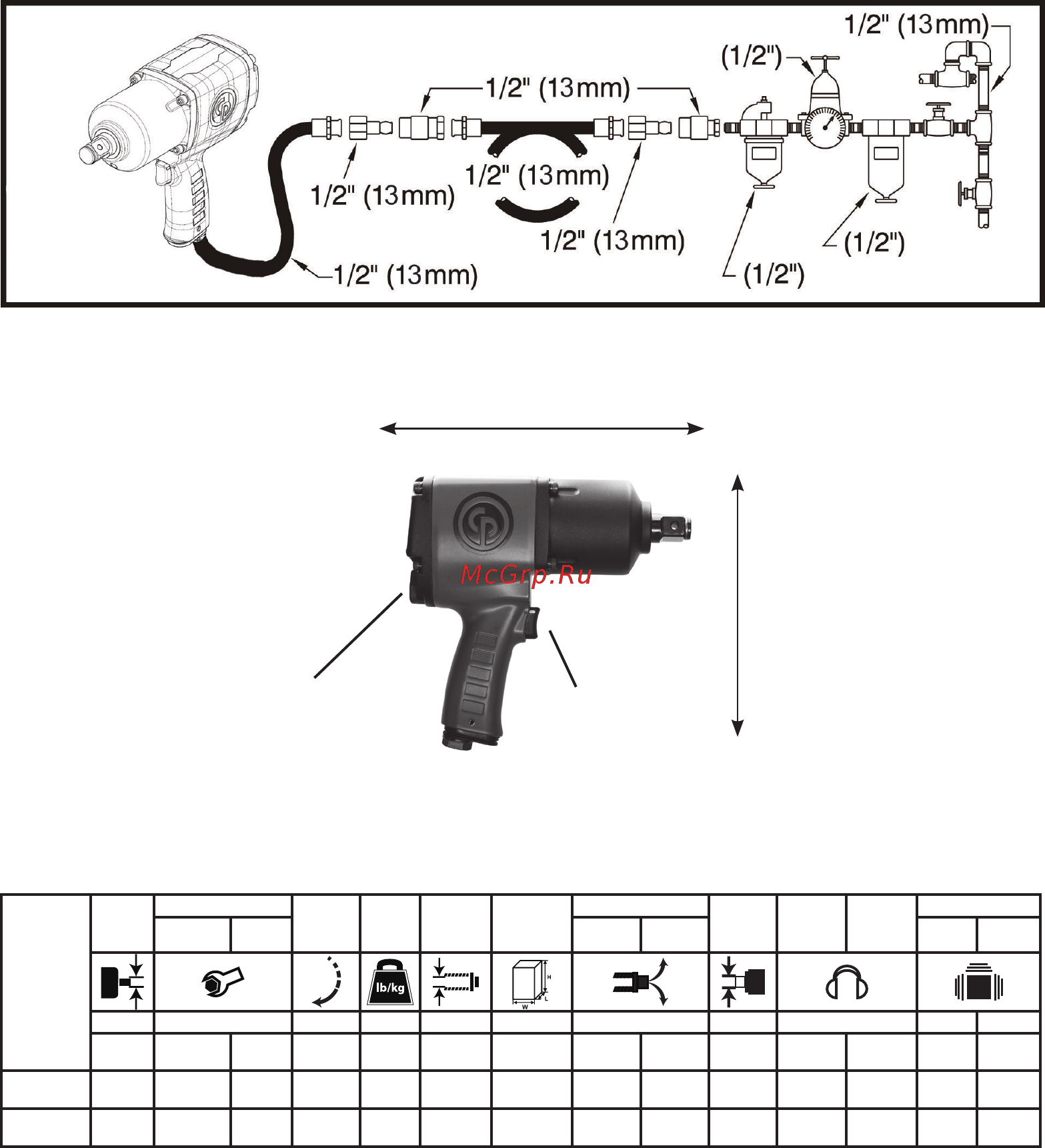 Chicago Pneumatic CP7630-6 [2/32] Air diagram