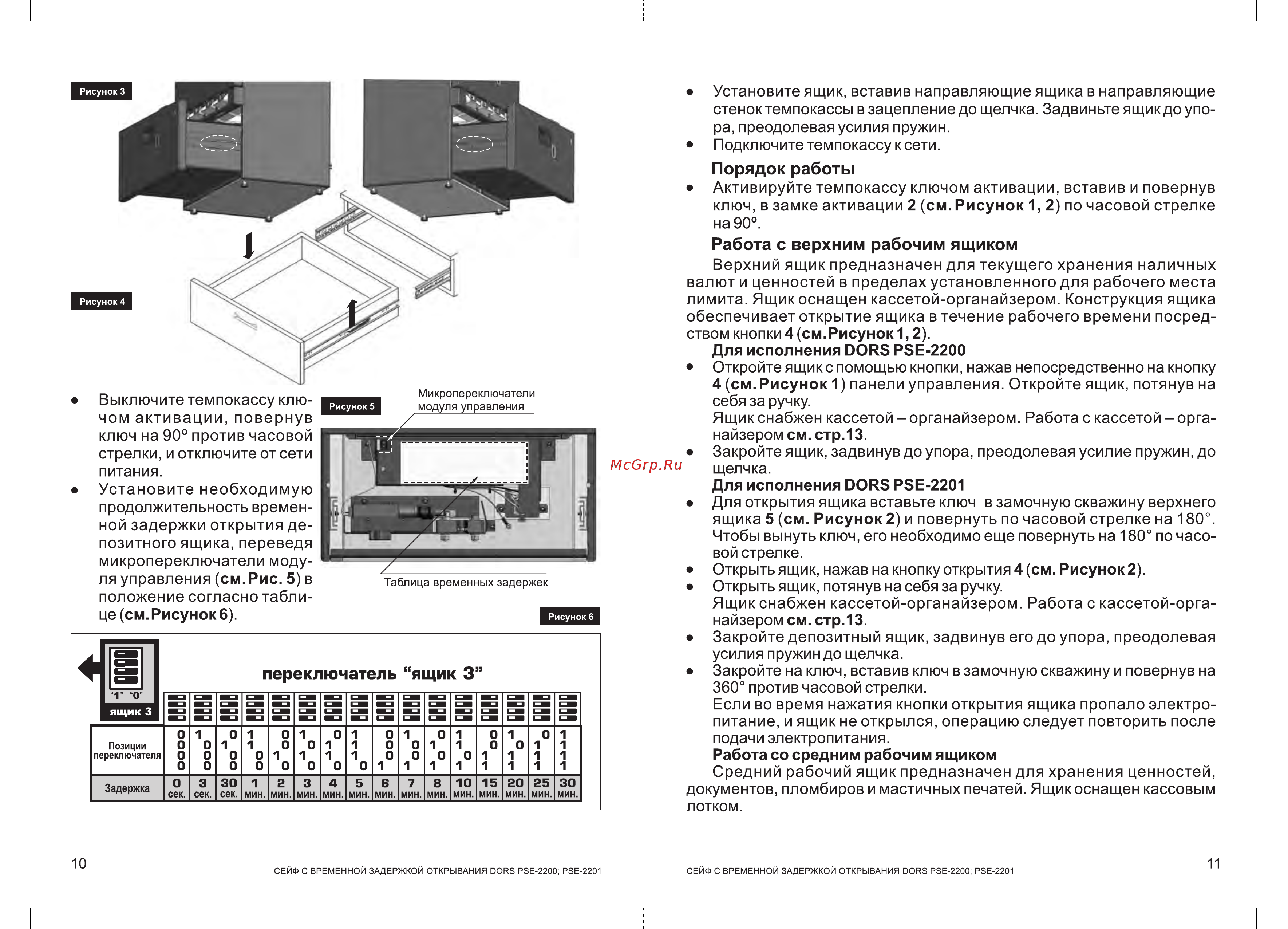 Dors PSE-2201 [9/9] Порядок работы