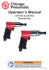 Chicago Pneumatic CP2765 Инструкция по эксплуатации