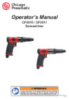 Chicago Pneumatic CP2816 Инструкция по эксплуатации