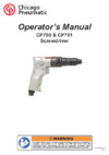 Chicago Pneumatic CP781 Инструкция по эксплуатации