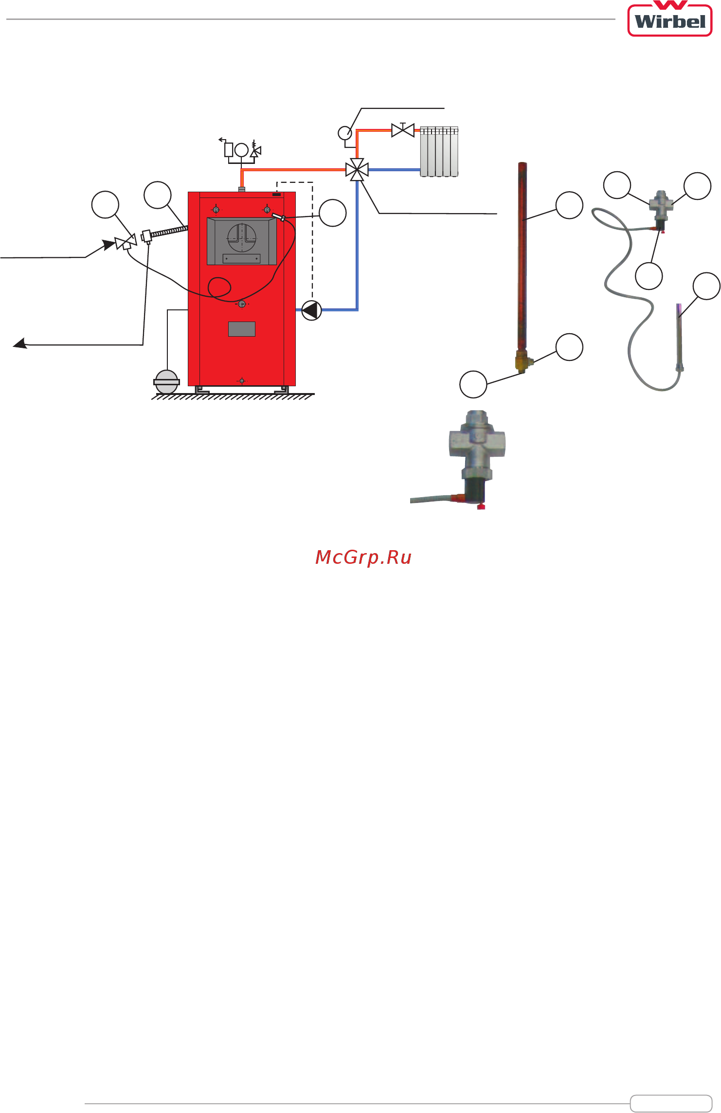 Wirbel ECO-CK 40 [13/28] Подключение котла есо ск 20 50 квт в открытую систему отопления