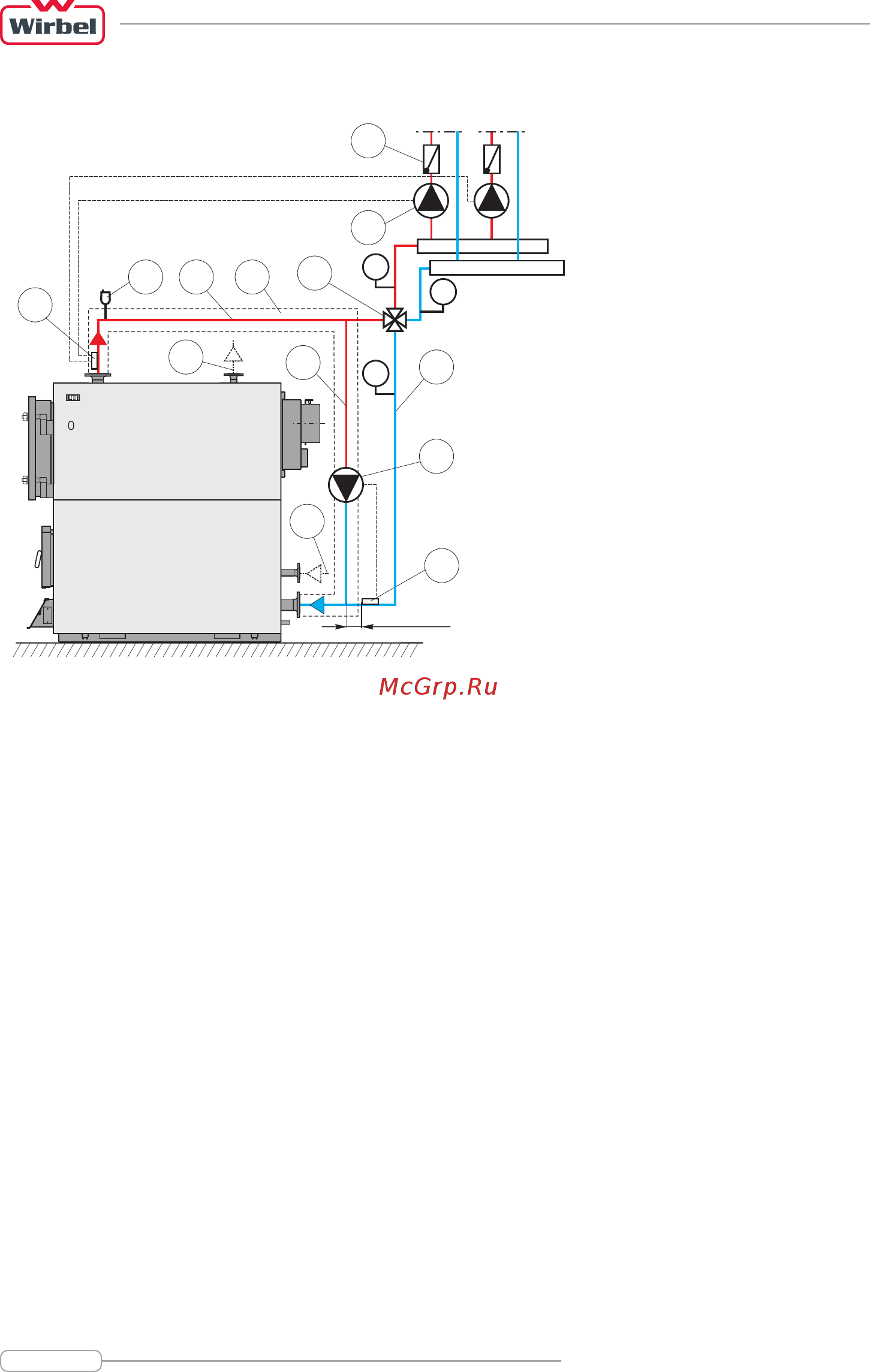 Wirbel ECO-CKS 200 [12/20] Регулировка температуры воды в котле