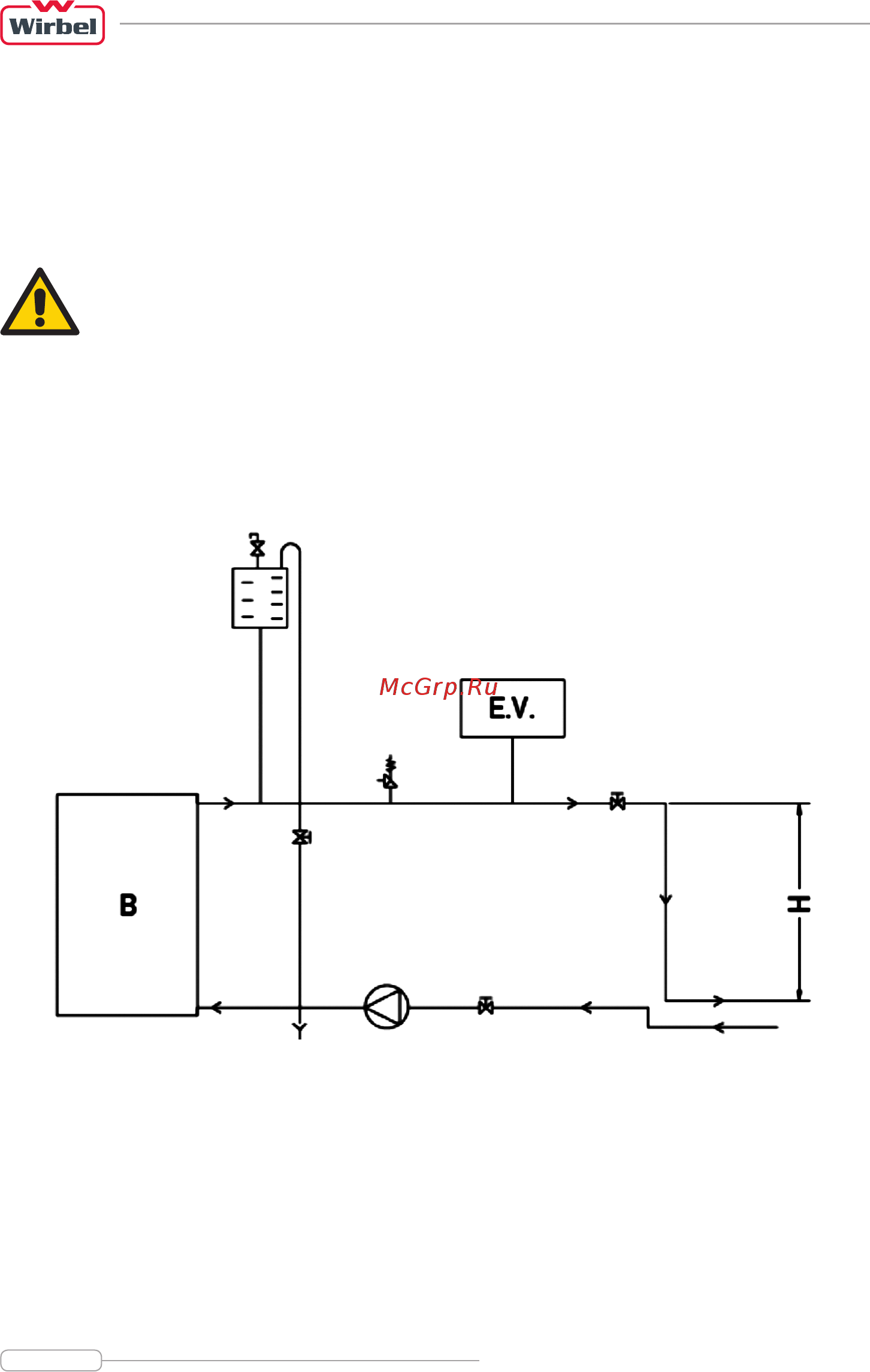 Wirbel TEMY 25 [10/20] Подключение котла в системе отопления