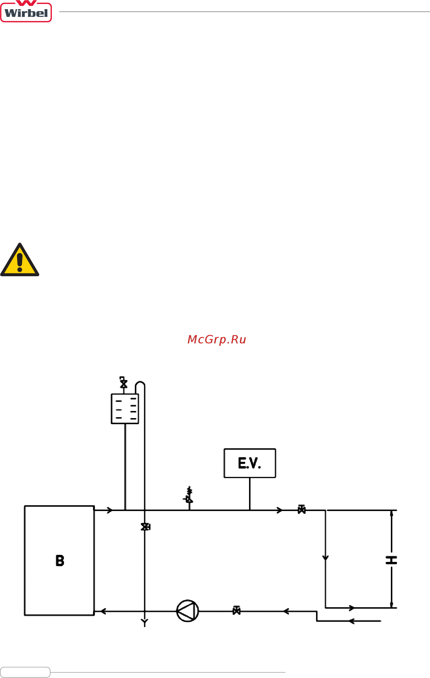 Wirbel TOBY 20 [10/24] Подключение котла в системе отопления