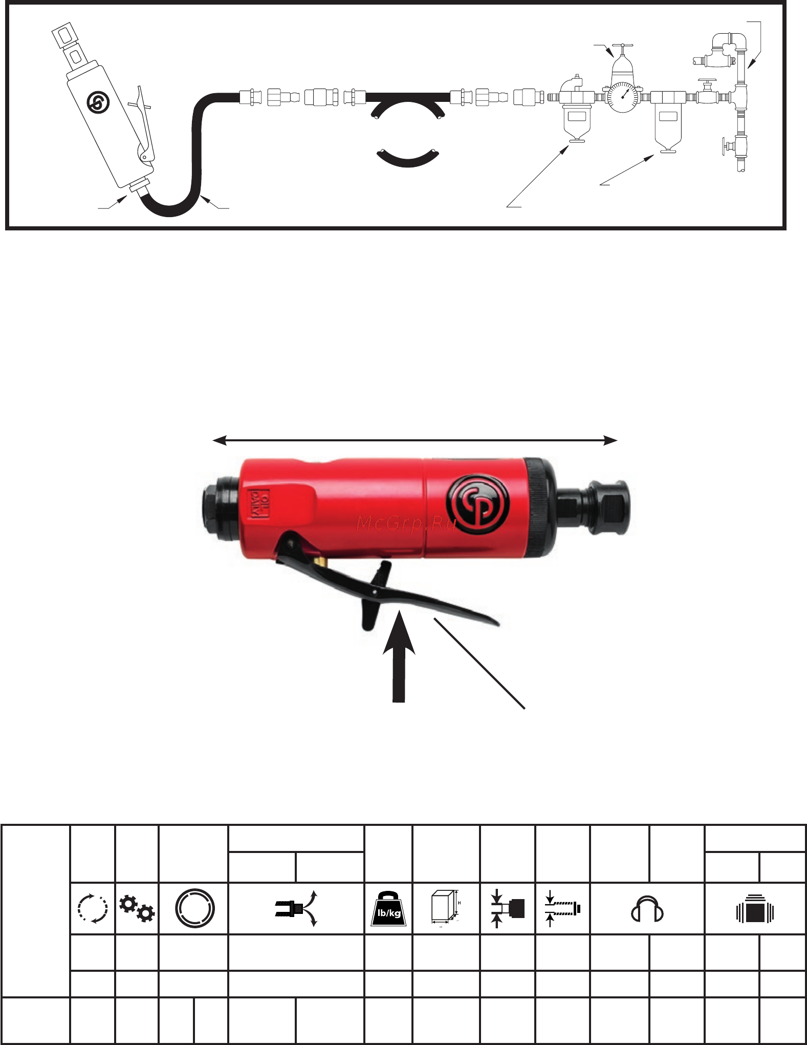 Chicago Pneumatic CP872 [2/36] Air supply diagram