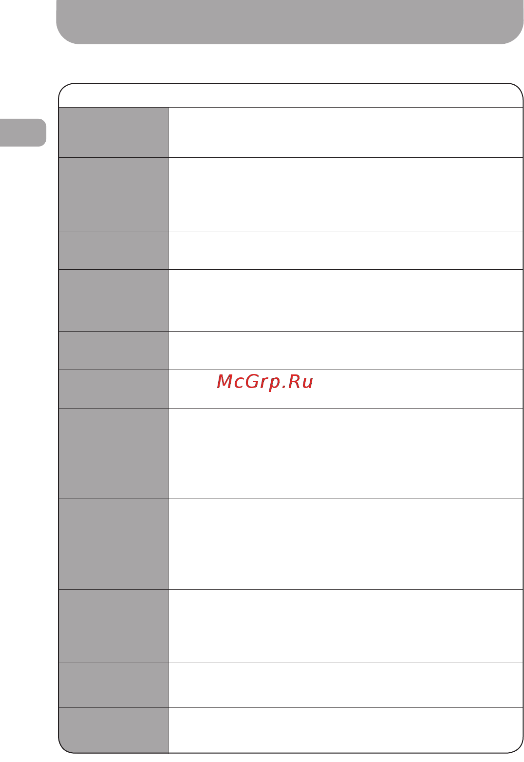 Gazer F140 [28/50] Меню настроек