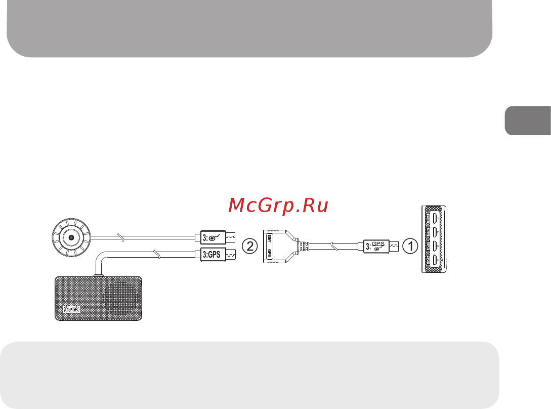 Gazer F225g [35/64] Схема подключения видеорегистратора с опциональным gps приемником