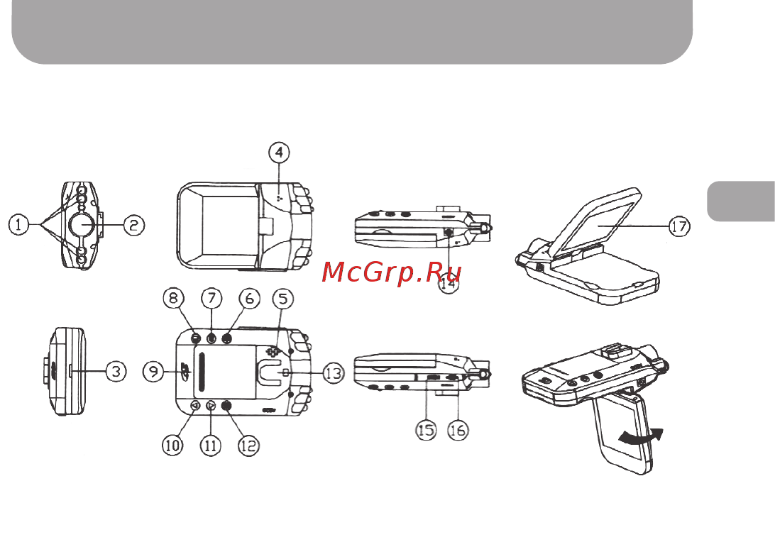 Gazer F525 [23/52] Элементы управления