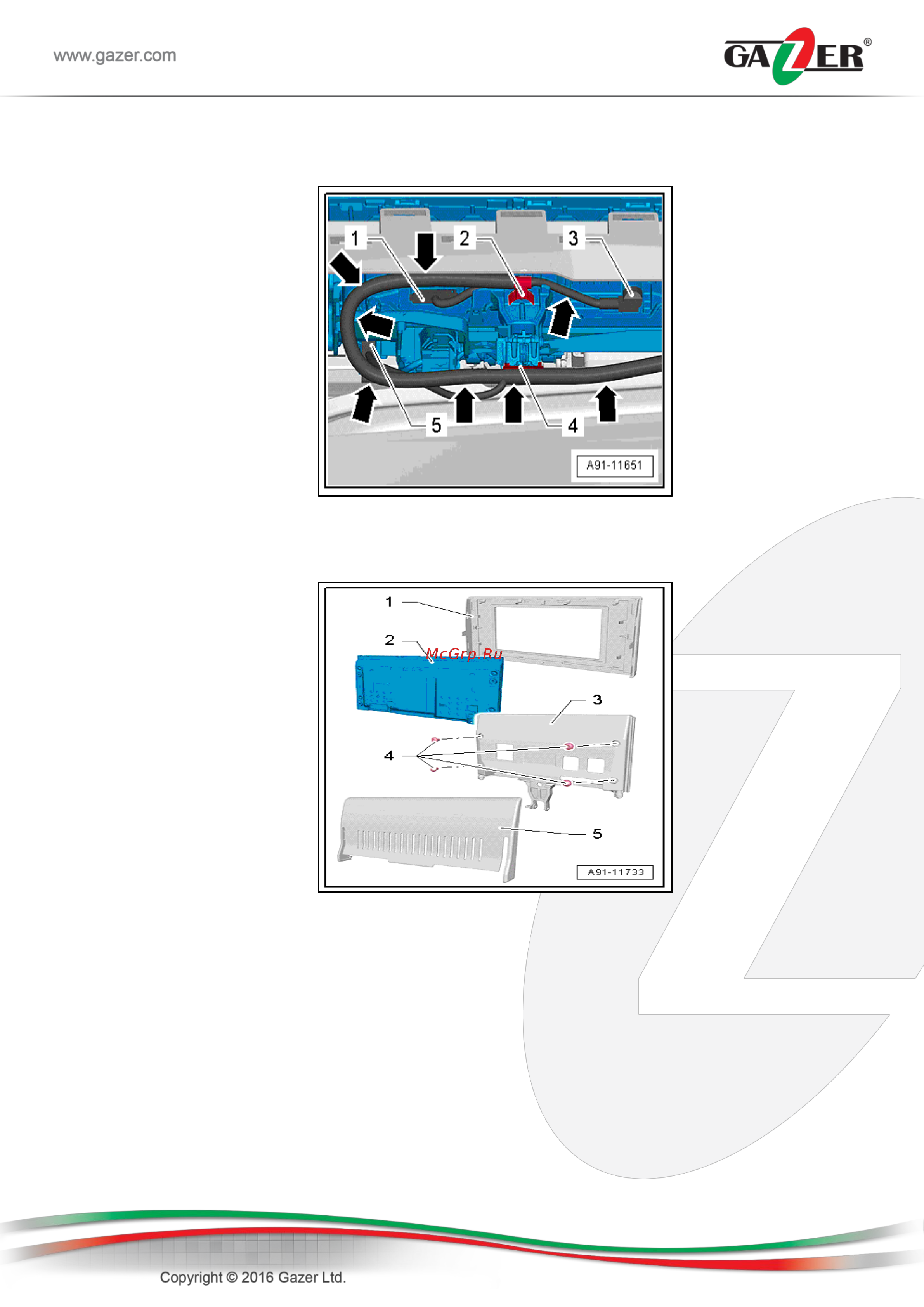 Gazer VI700W-MIB2/VAG Инструкция по эксплуатации онлайн [18/23] 322184
