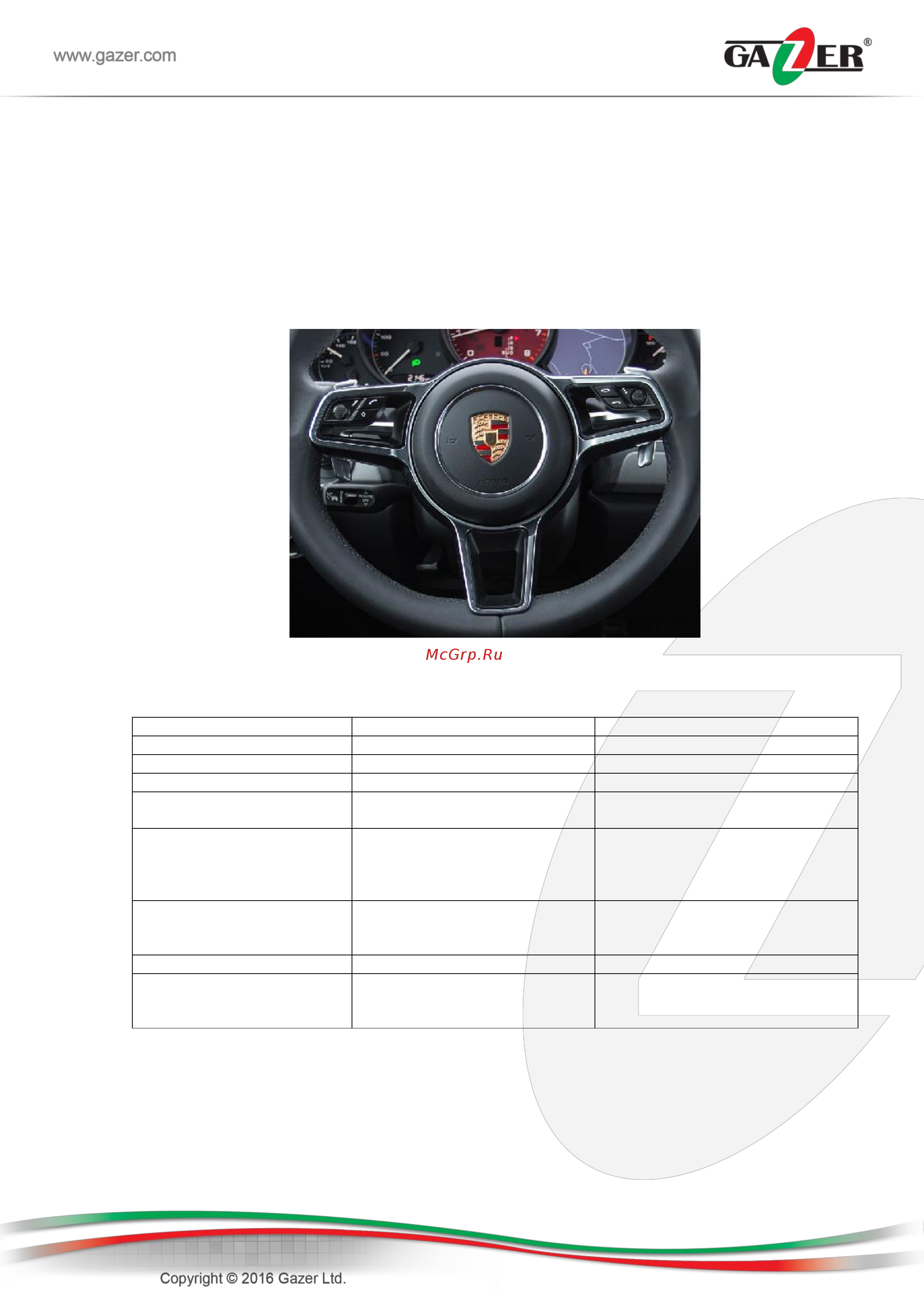 Gazer VI700A-PCM31 [8/22] Специальная информация