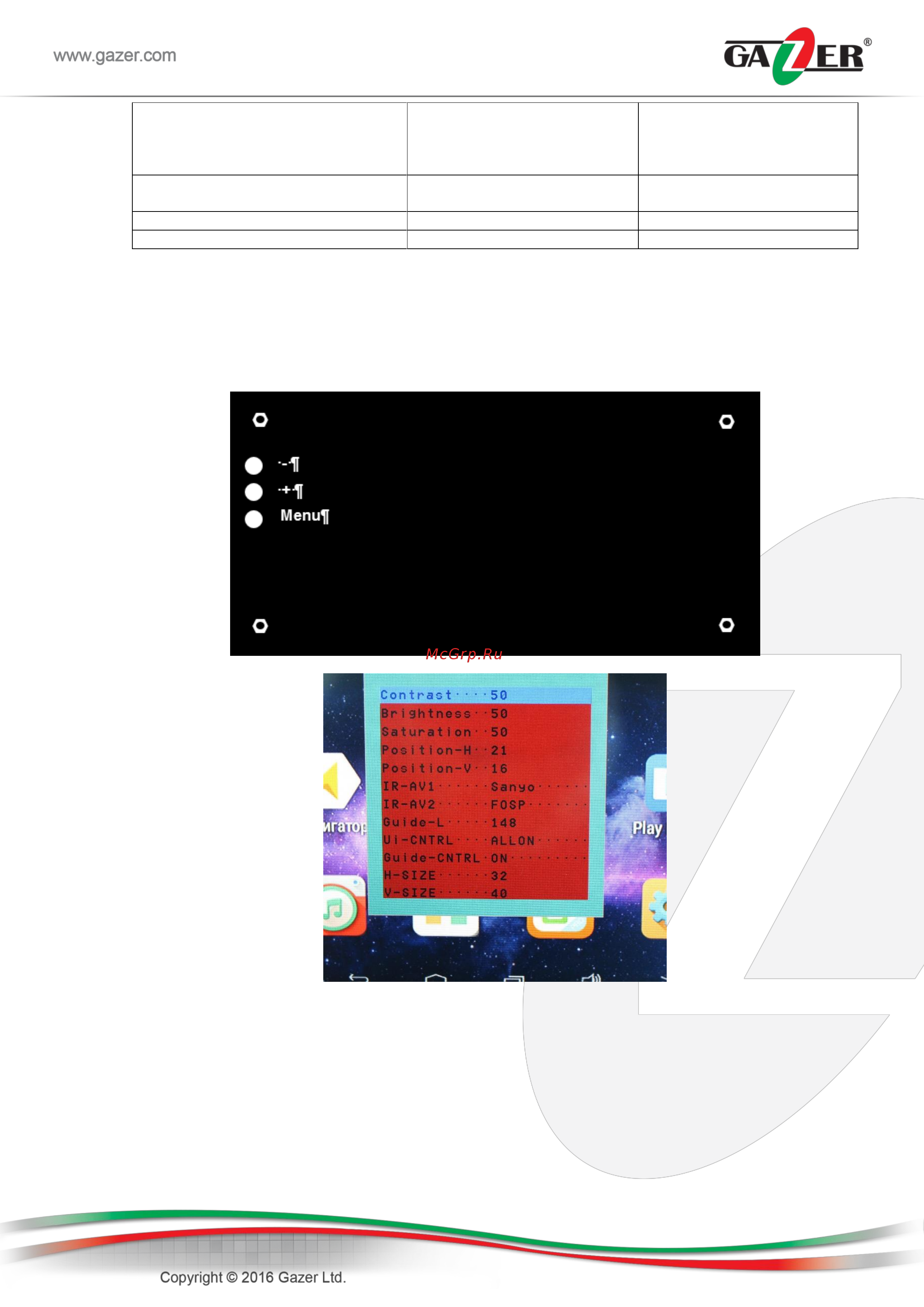 Gazer VI700A-SNS Инструкция по эксплуатации онлайн [9/24] 322204