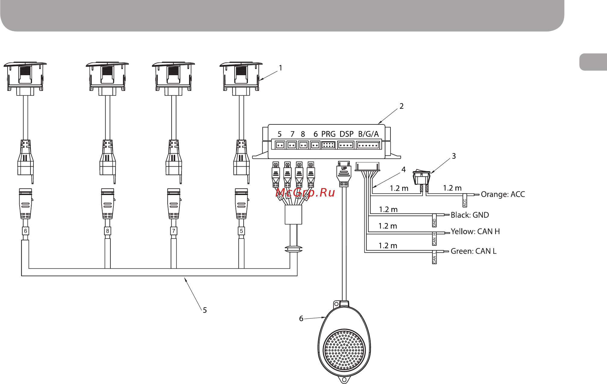 Gazer PA40F [11/48] Connection diagram