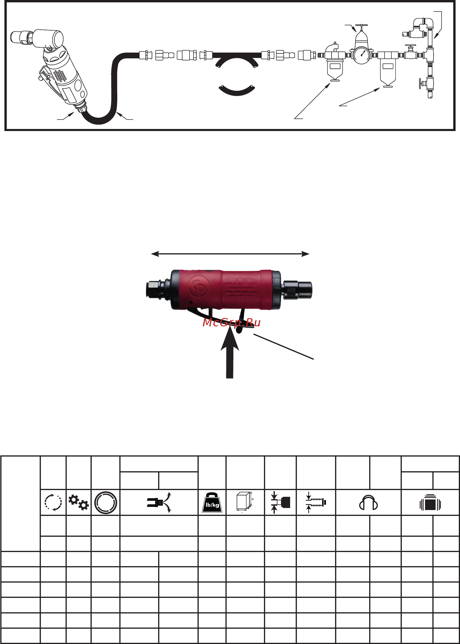 Chicago Pneumatic CP9105Q-B [2/36] Air diagram