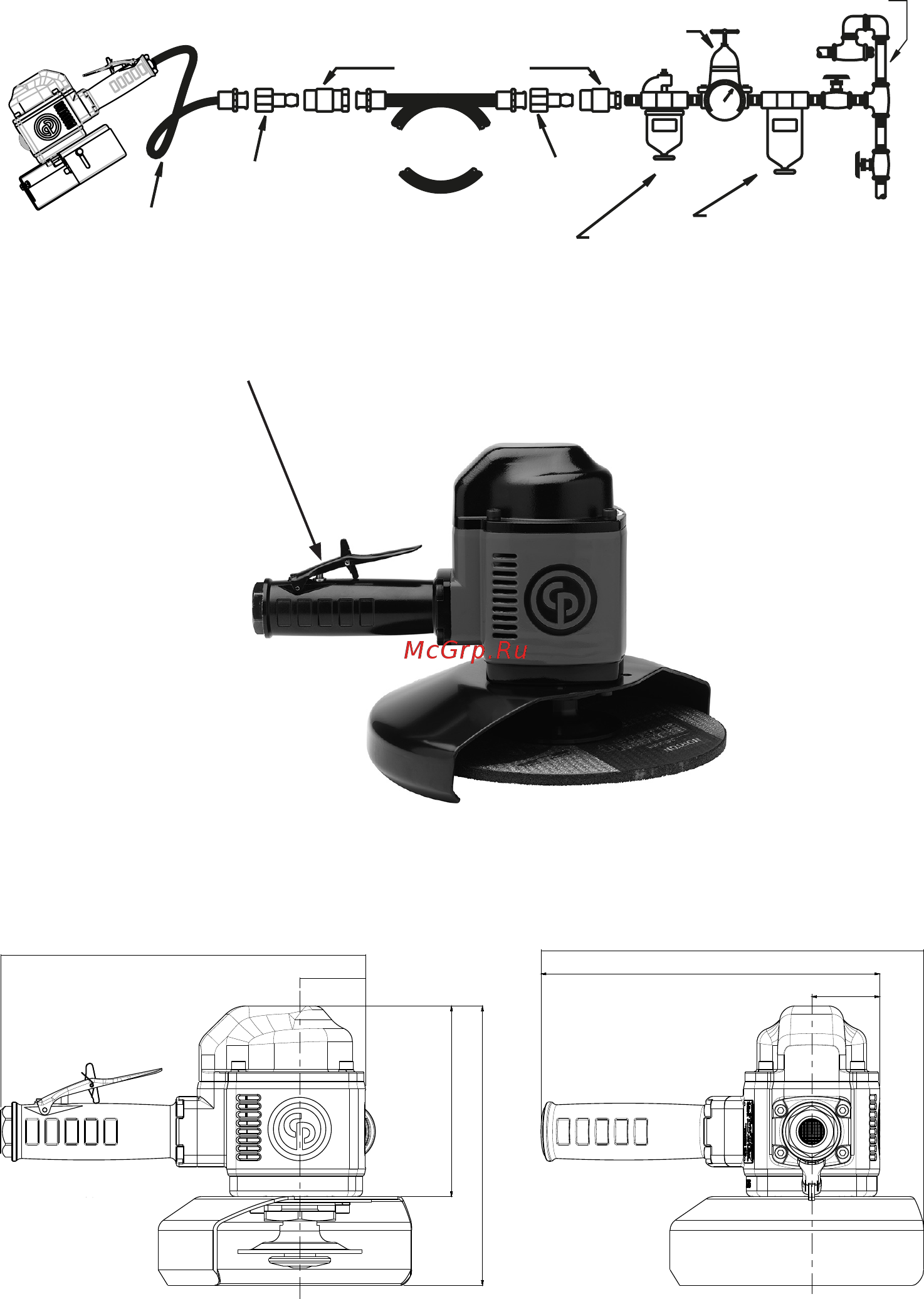 Chicago Pneumatic CP3330-SALAVADE [2/36] Air diagram