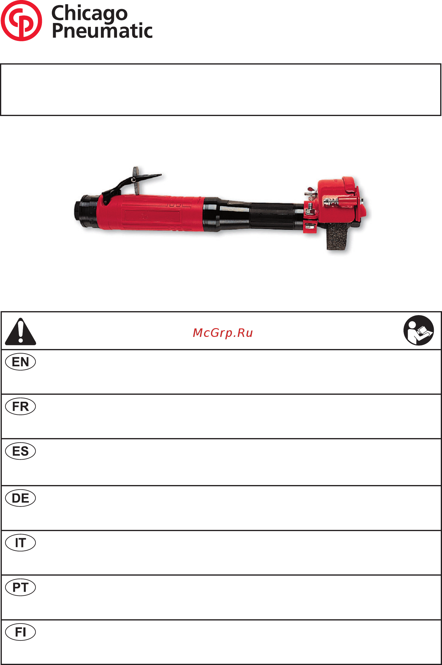 Chicago Pneumatic CP3119-12ES3X Инструкция по эксплуатации онлайн