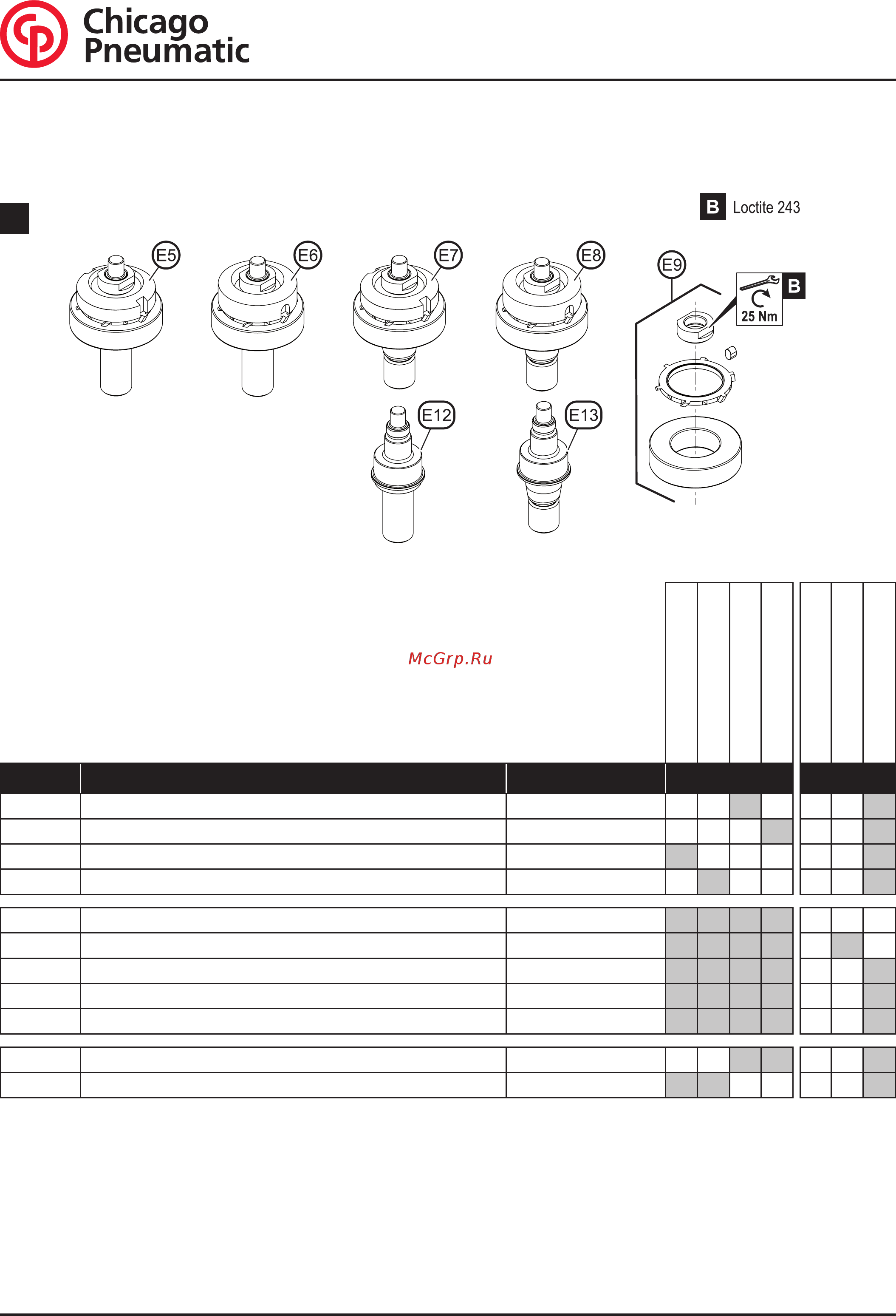 Chicago Pneumatic CP3850-60AB [7/12] Cp3850 series