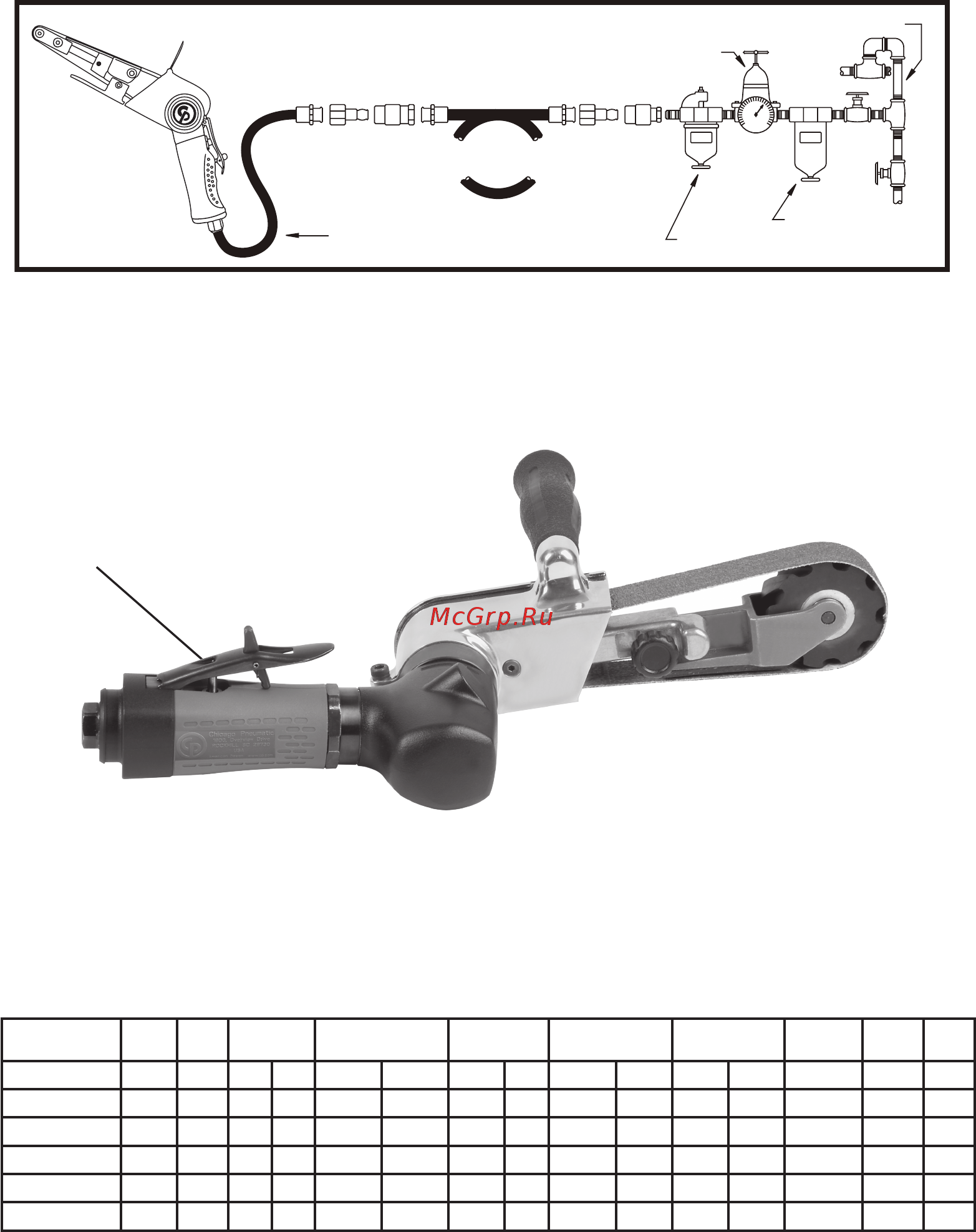 Chicago Pneumatic CP5080-3260D12 [2/32] Air diagram