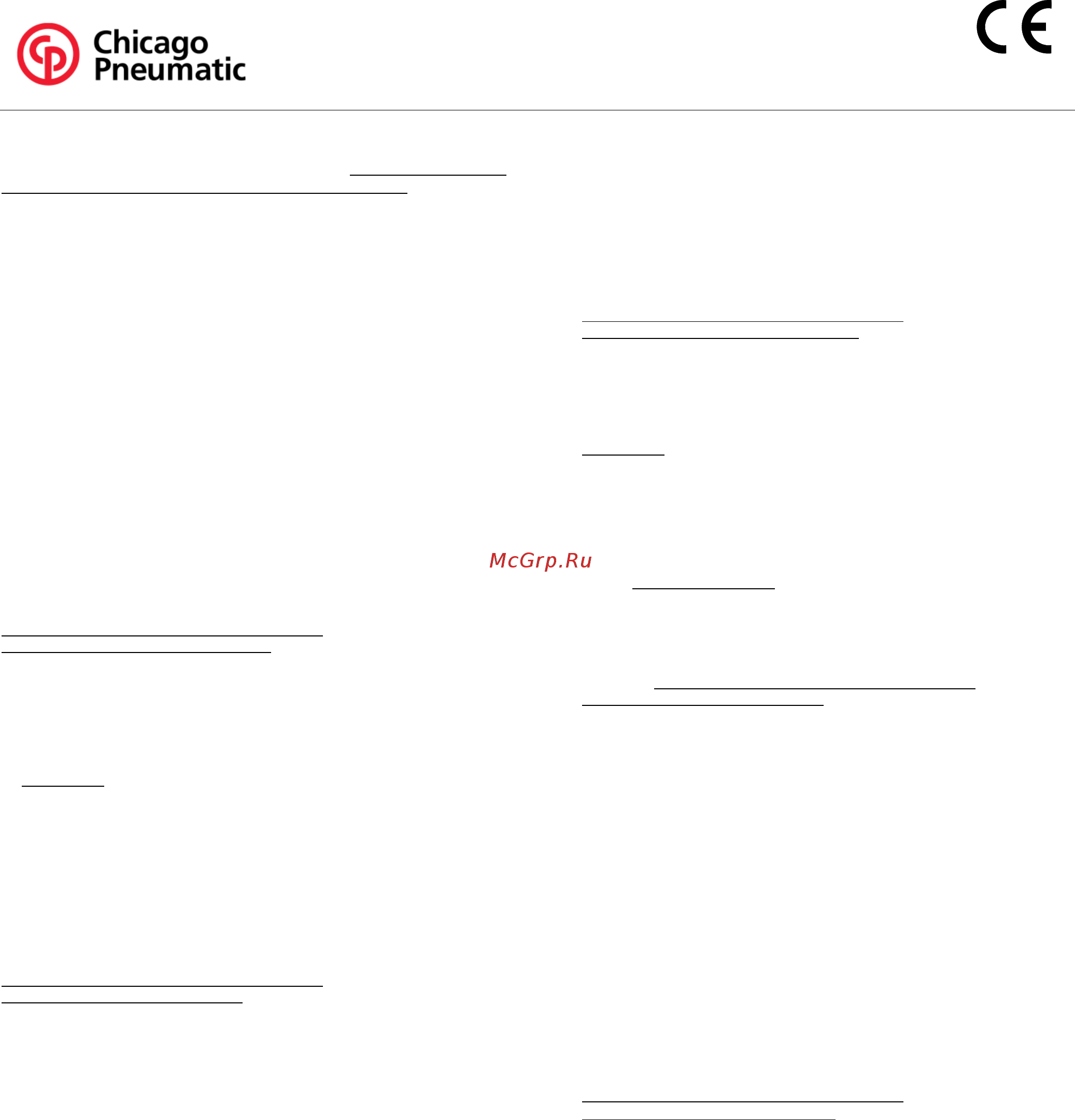 Chicago Pneumatic CP858 [8/8] Declaration of conformity