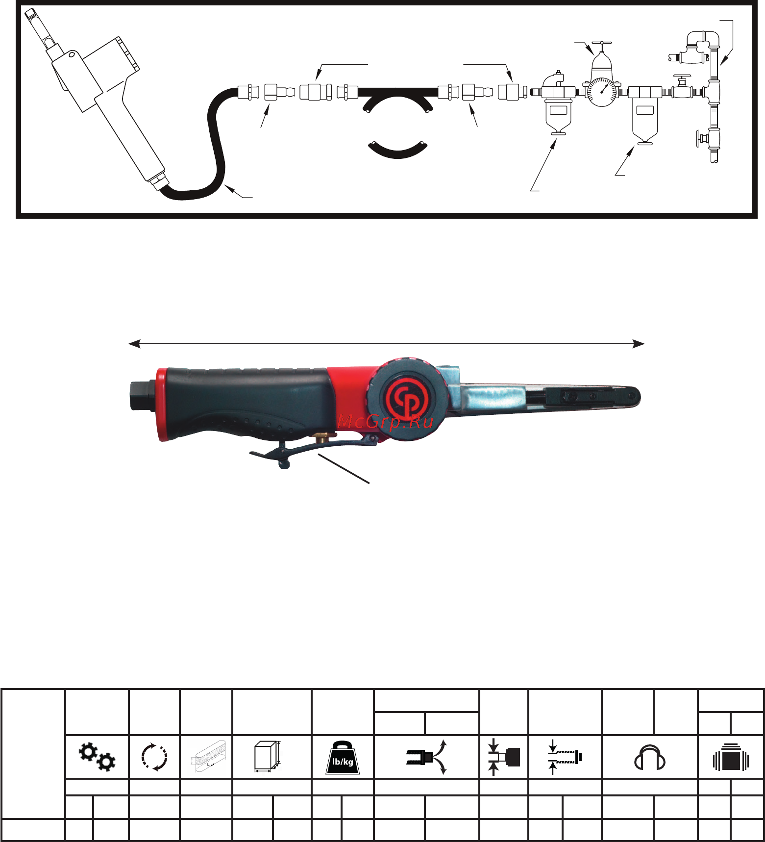 Chicago Pneumatic CP9779 [2/36] Air supply diagram