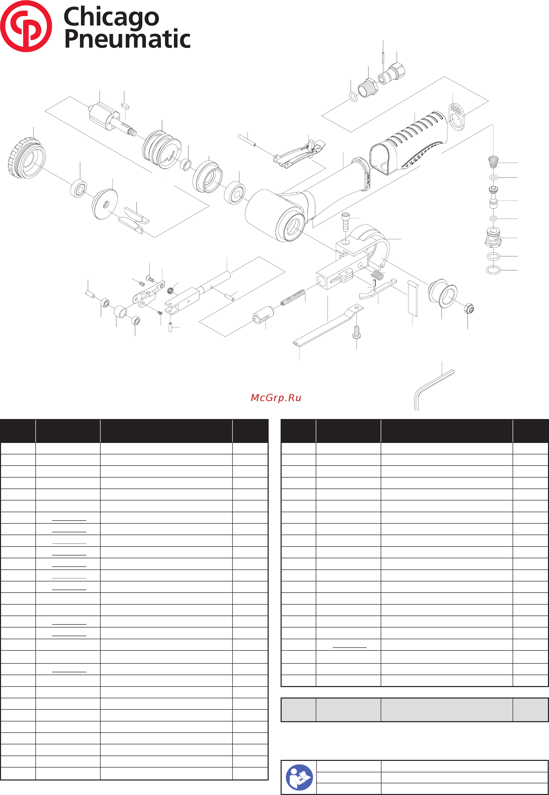 Chicago Pneumatic CP9779 Схема онлайн