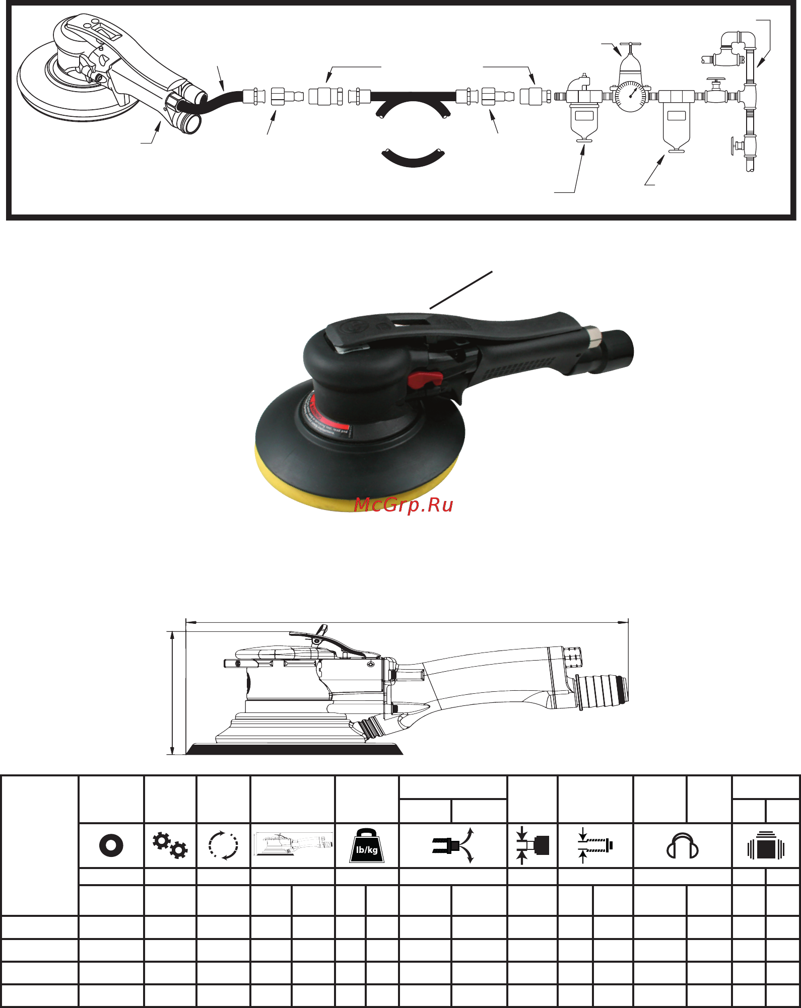 Chicago Pneumatic CP7250HE [2/36] Air supply diagram