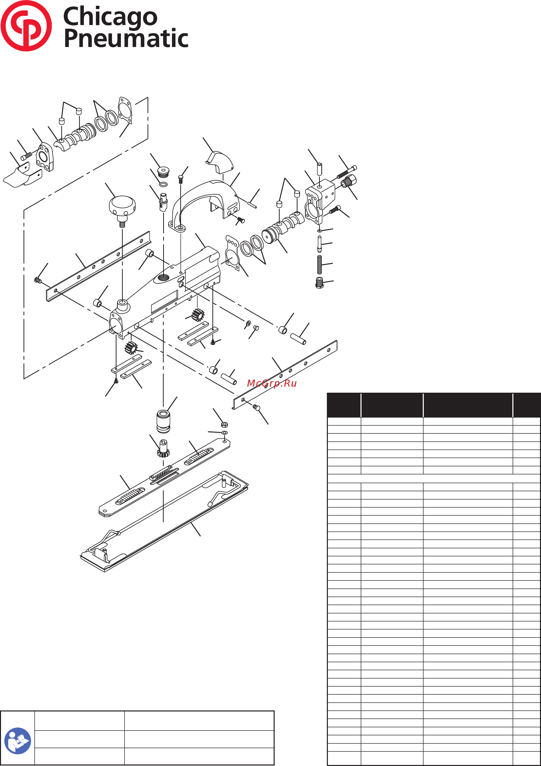 Chicago Pneumatic CP7268 Схема онлайн
