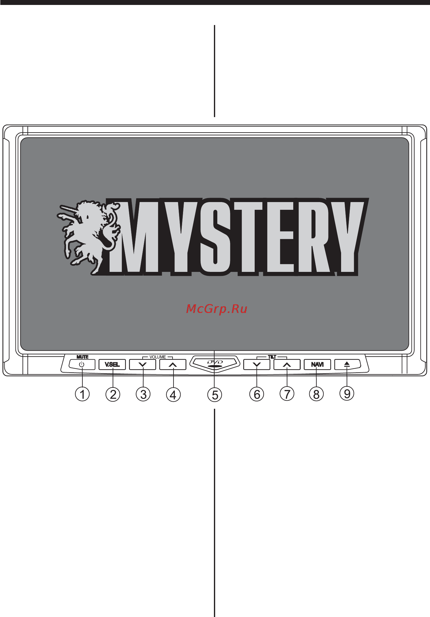 Mystery MDD-7700DS [7/35] Кнопки управления